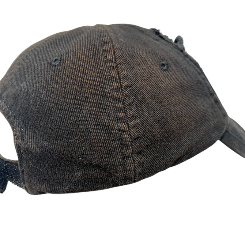 BALENCIAGA/Hat/Graphic/Cotton/BLK/DISTRESSED BB