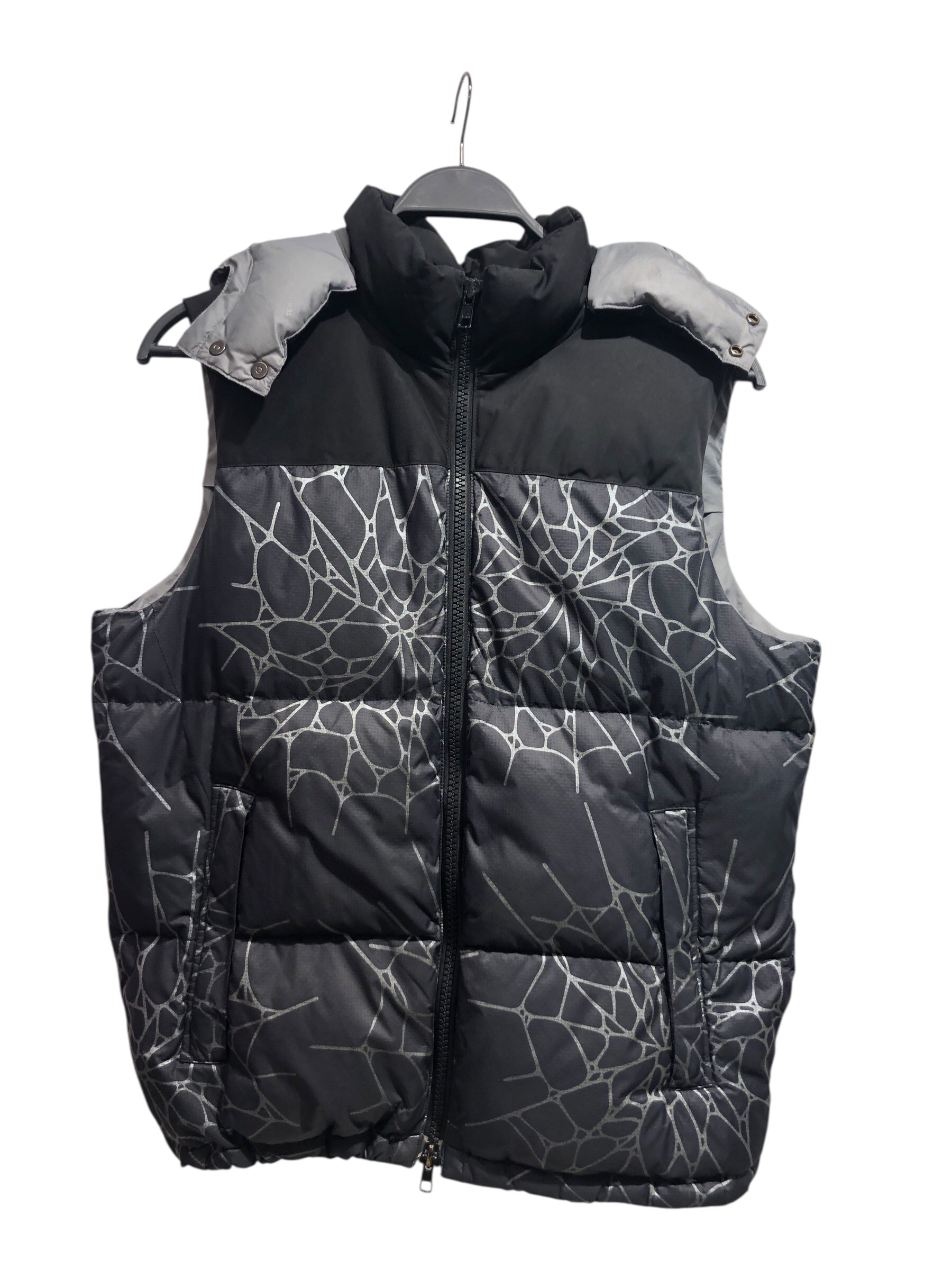 NUMBER (N)INE/Puffer Vest/2/Polyester/BLK/Spiderweb Vest view 1