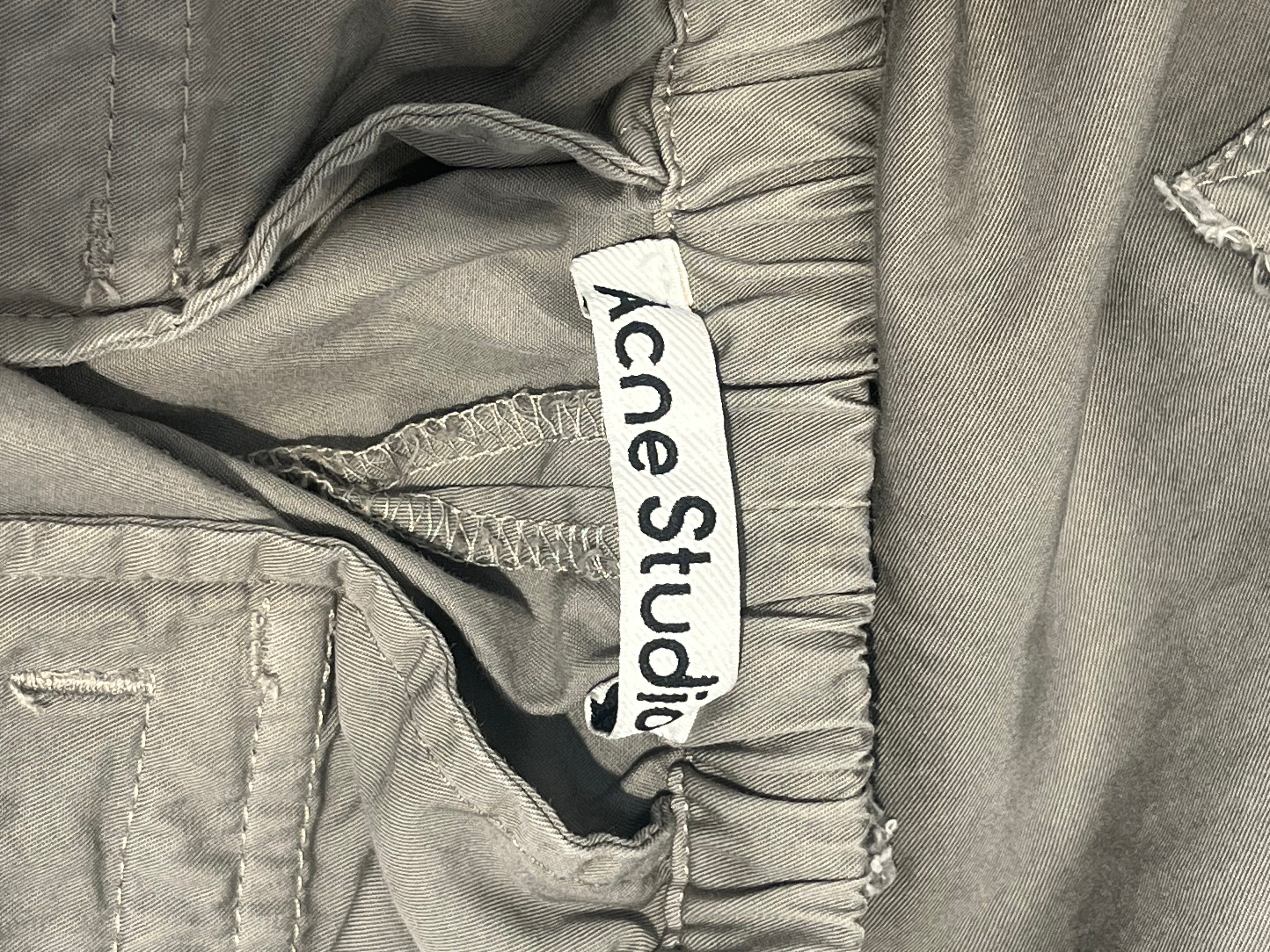 Acne Studios/Cargo Pants/L/Cotton/GRY/PROBERO WIDE CARGO PANT view 3