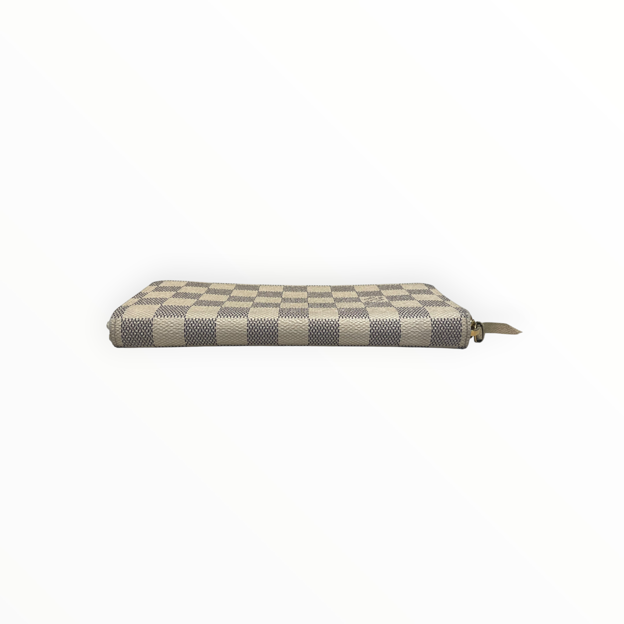 LOUIS VUITTON/Long Wallet/Leather/CRM/L's/LV Damier Azur Zippy view 3