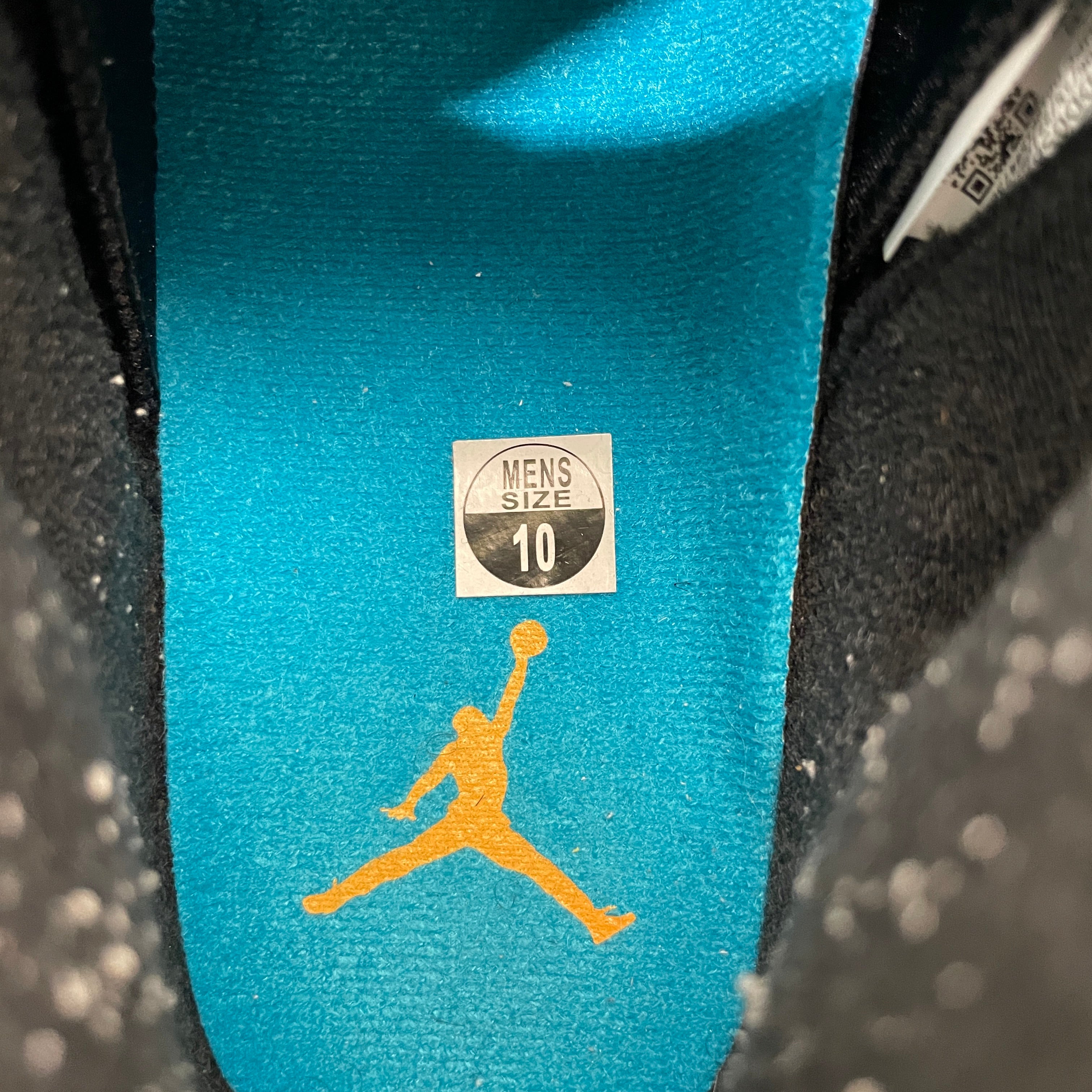 NIKE/Hi-Sneakers/US 10/Suede/BLK/AQUA 5S YELLOW TEAL BLACK view 3