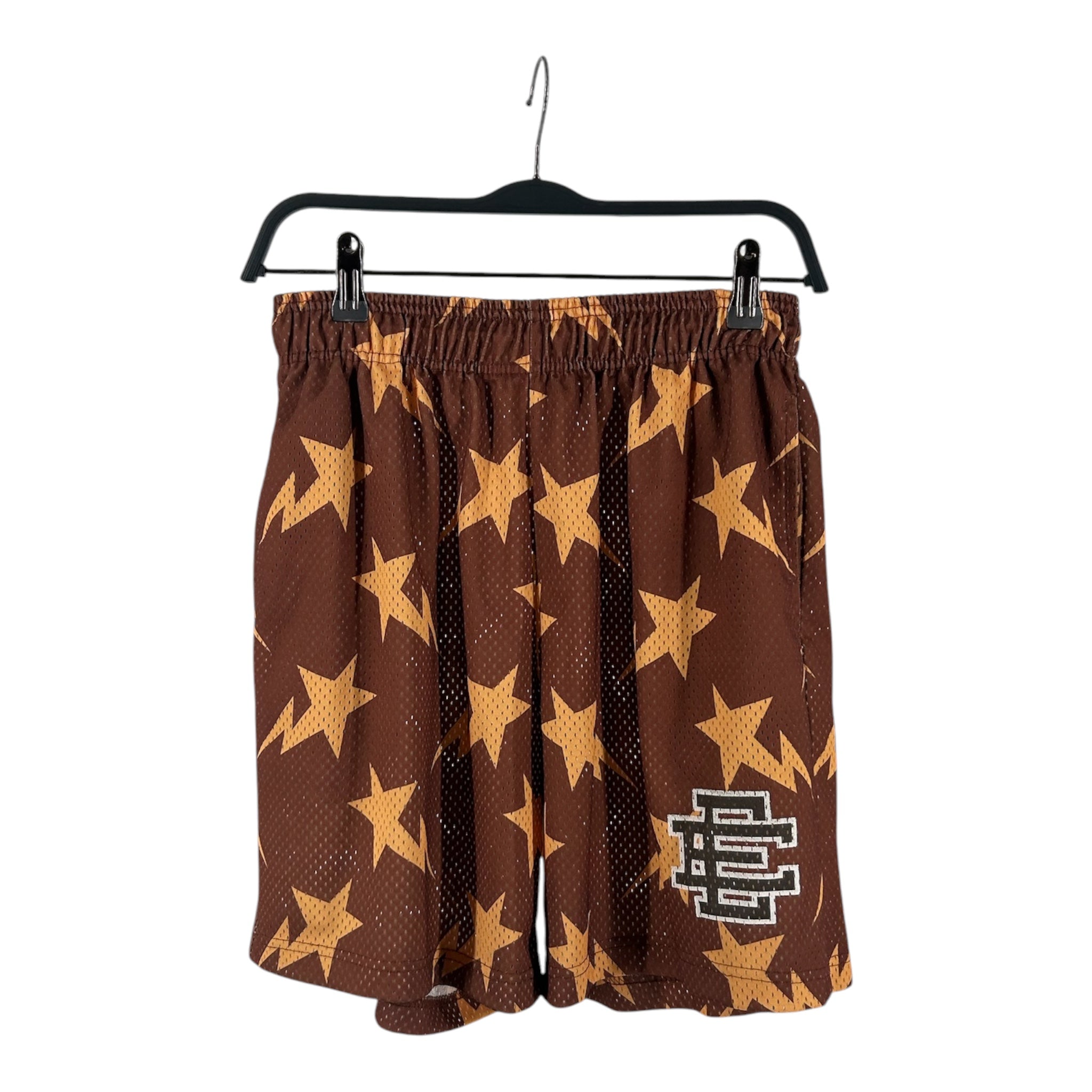 Eric Emanuel/BAPE STA!/Shorts/L/Polyester/BRW/All Over Print/RN153696 view 1