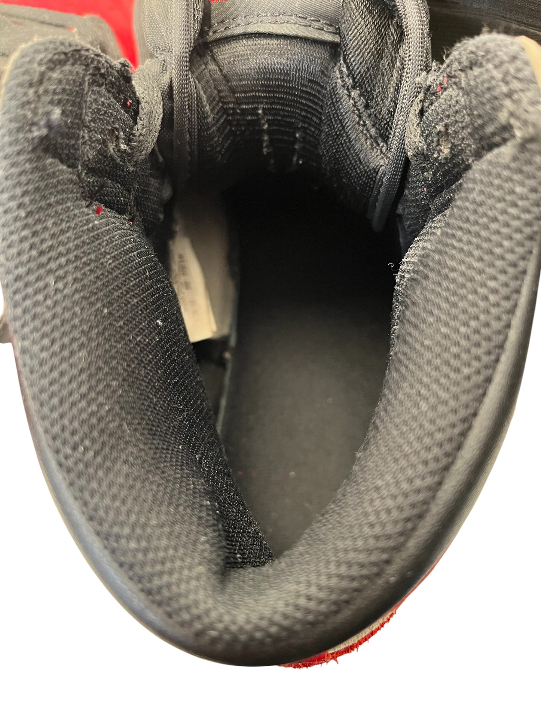 NIKE/Hi-Sneakers/US 10.5/Cotton/RED/bred toe view 3