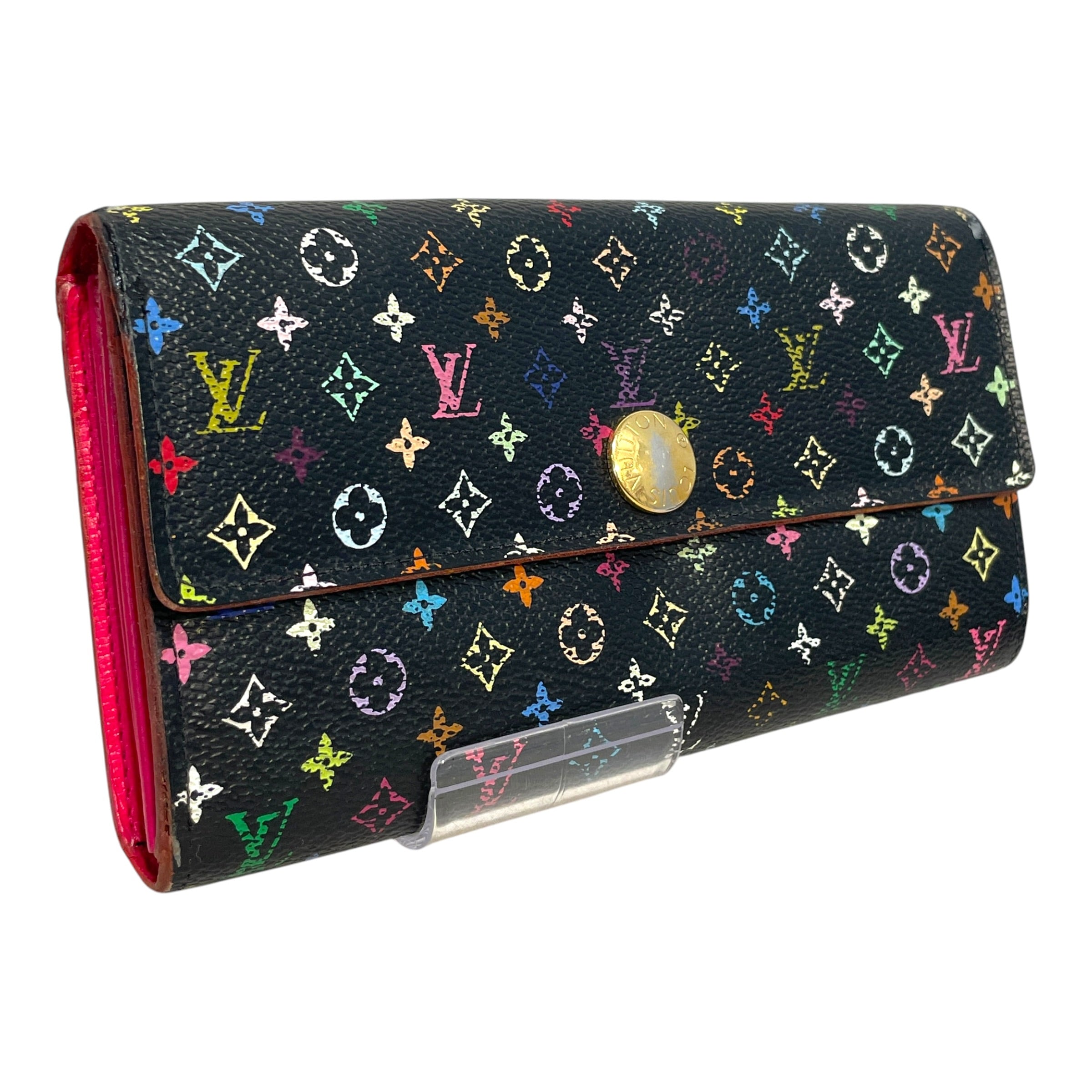 LOUIS VUITTON/Long Wallet/Monogram/Leather/BLK/L's/Murakami Sarah Wallet view 1