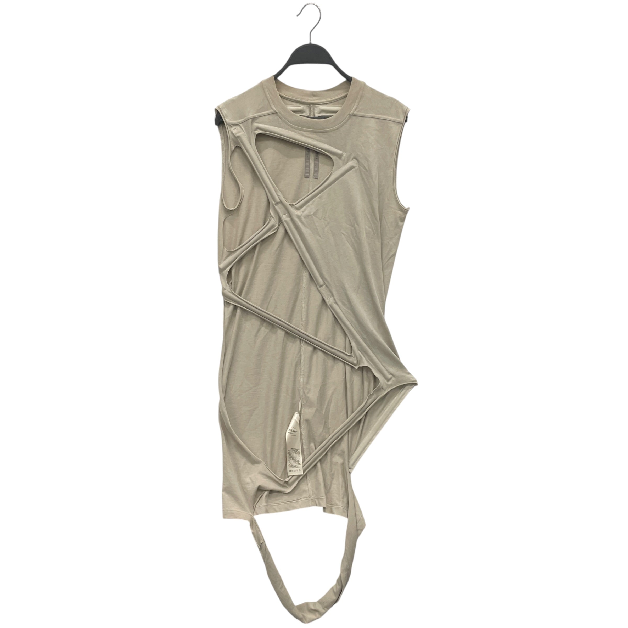 Rick Owens/Tank Top/S/Cotton/CRM/SS19 BABEL RUNWAY ROD TANK view 1