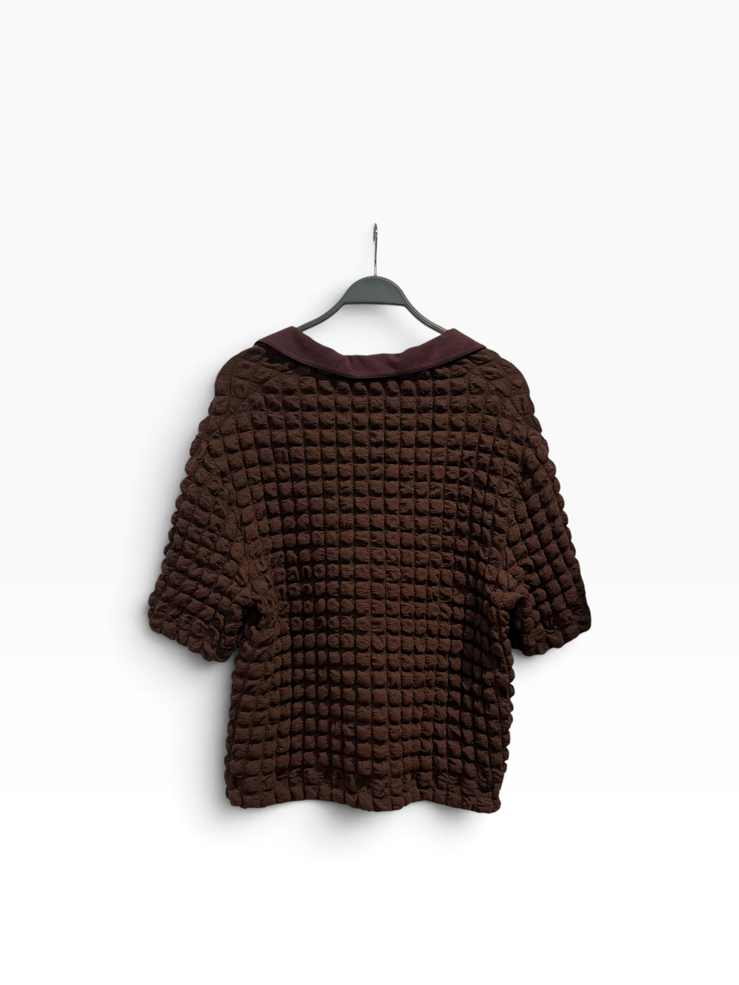 ECKHAUS LATTA/Blouse/M/Polyester/BRW/POPCORN + COLLAR view 2