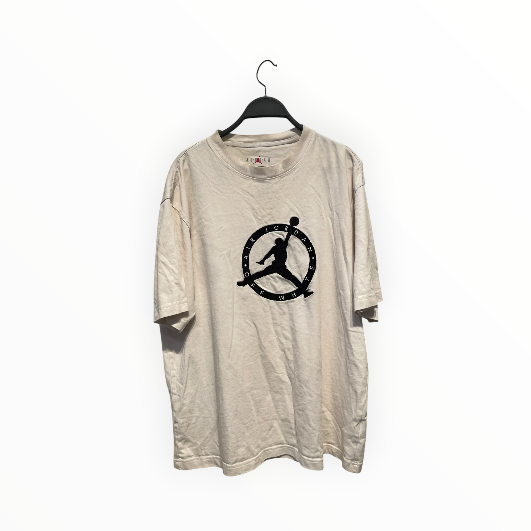 OFF-WHITE/T-Shirt/L/Cotton/WHT/Graphic/AIR JORDAN GRAPHIC view 1