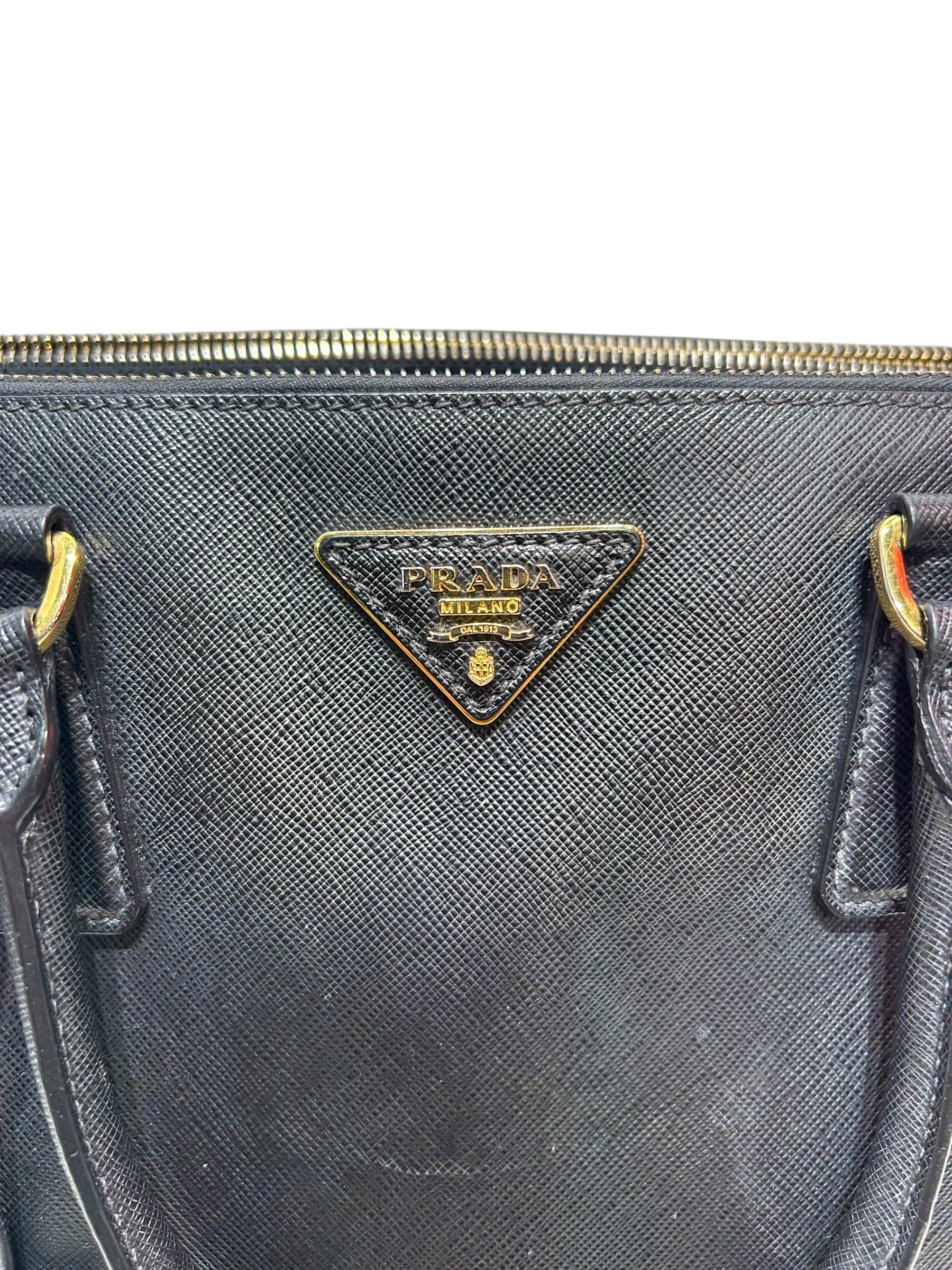 PRADA/Tote Bag/Leather/BLK/SAFFIANO LEATHER BAG view 5