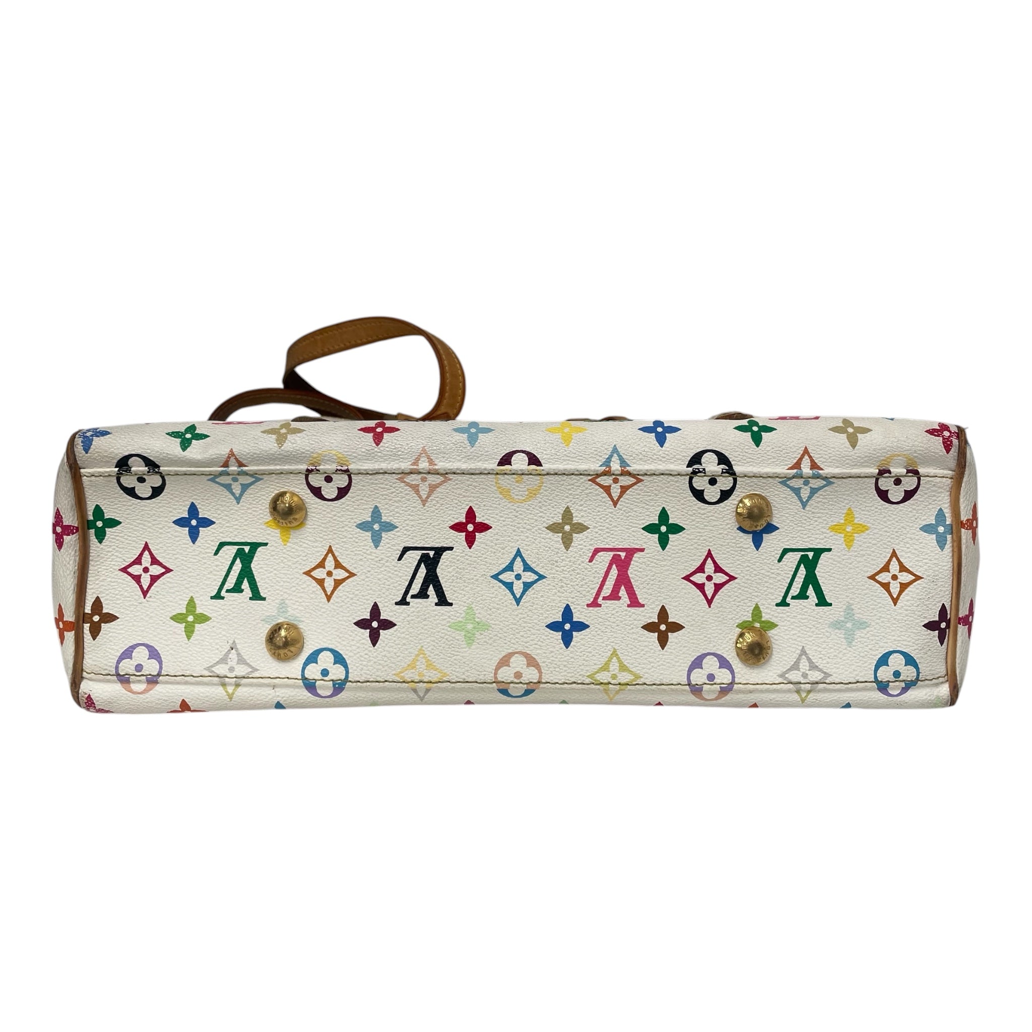 LOUIS VUITTON/Tote Bag/Monogram/Leather/WHT/AURELIA MULTICOLOR view 3