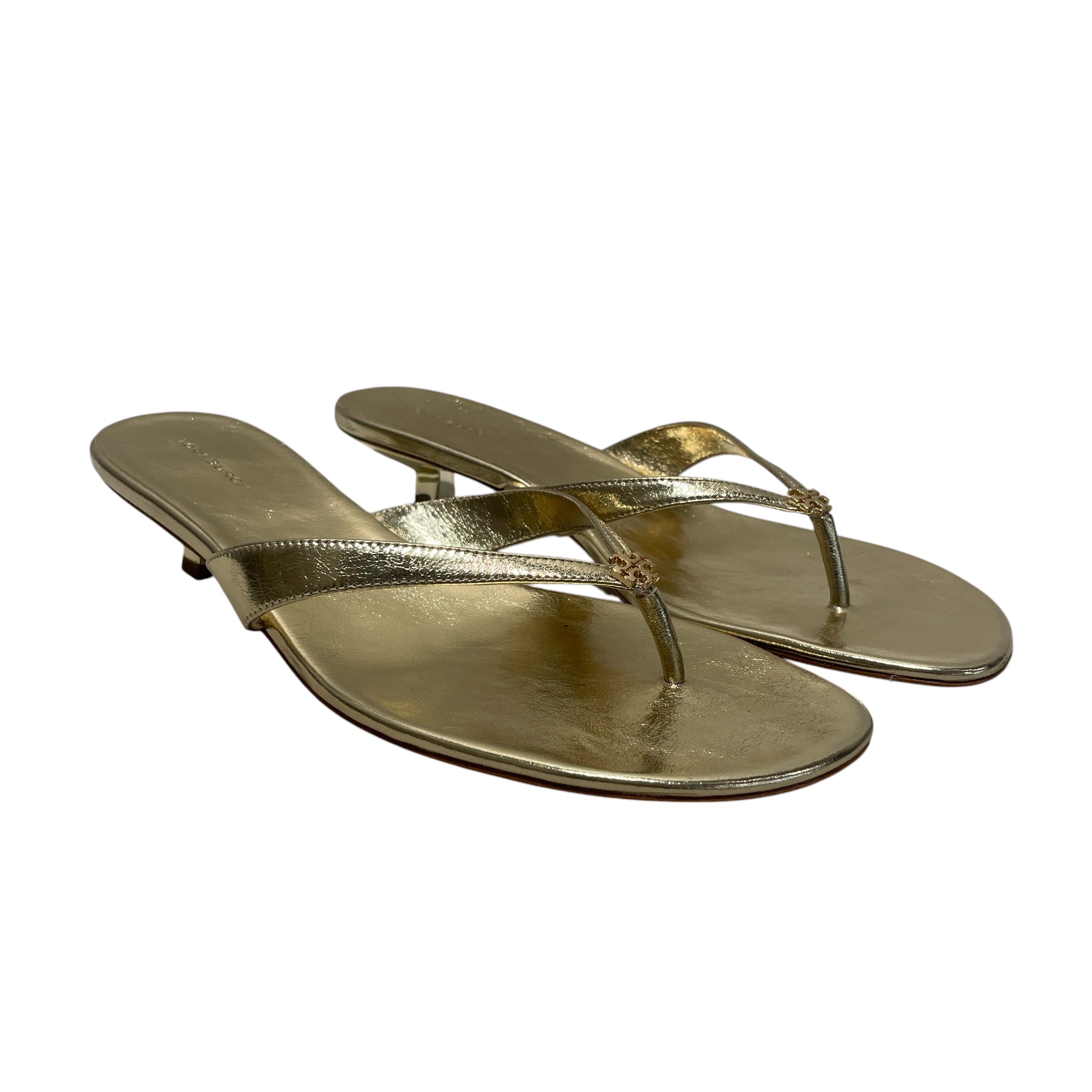 TORY BURCH/Heels/US 9.5/Leather/GLD/CAPRI view 1