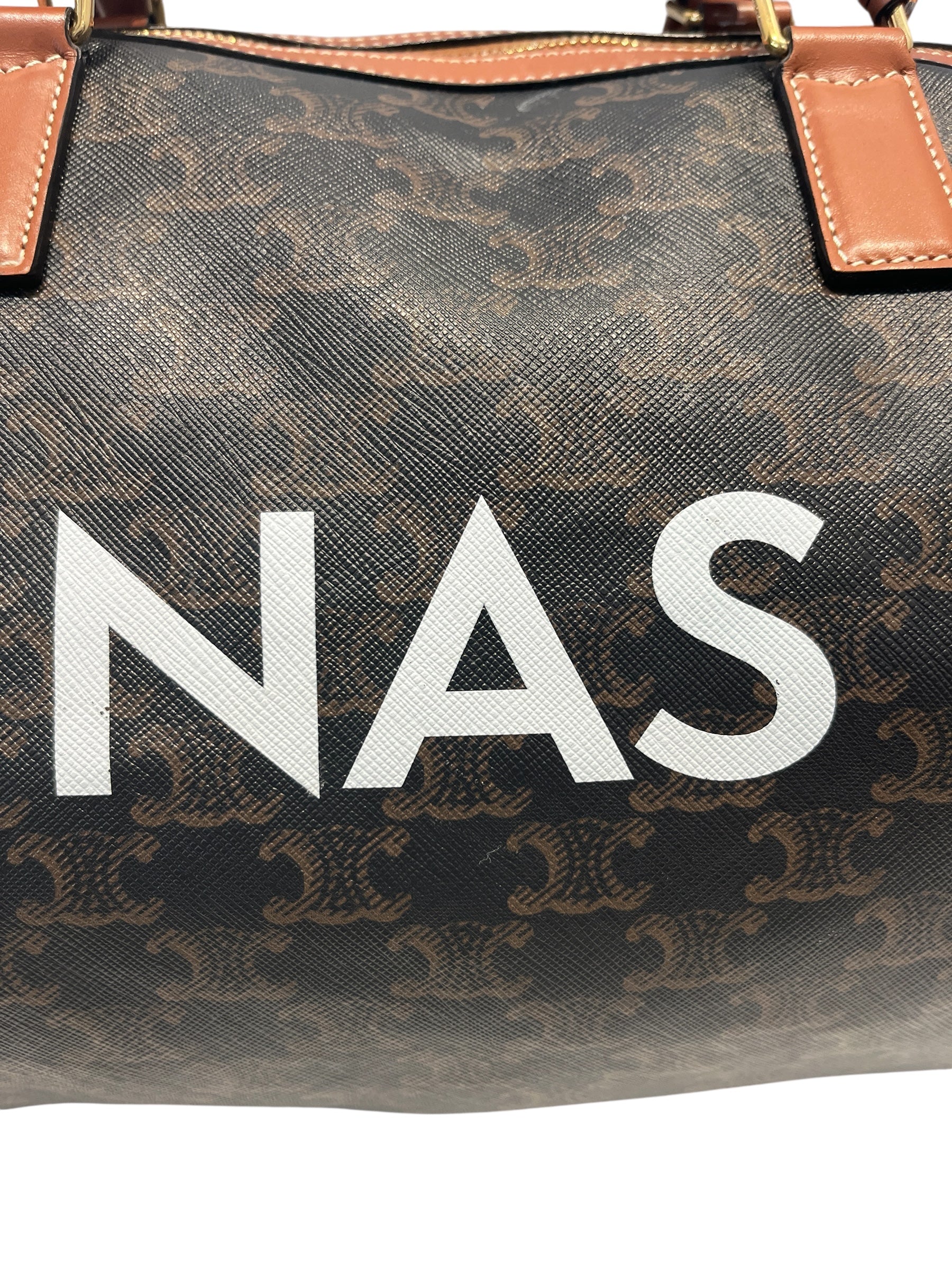 CELINE/Luggage/Monogram/Leather/BRW/CELINE NAS MINI DUFFEL view 4