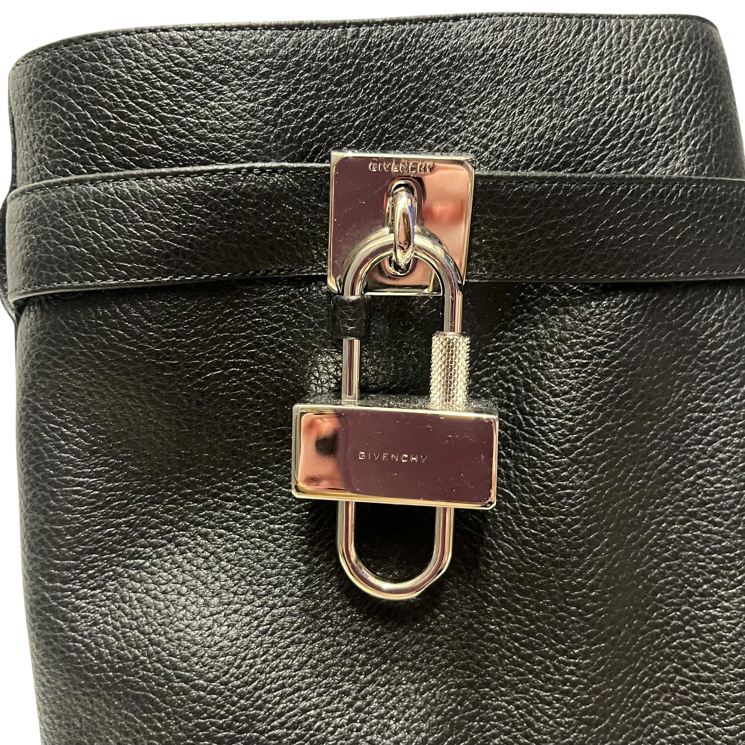 GIVENCHY/Long Boots/EU 41/Leather/BLK/Shark Lock view 4