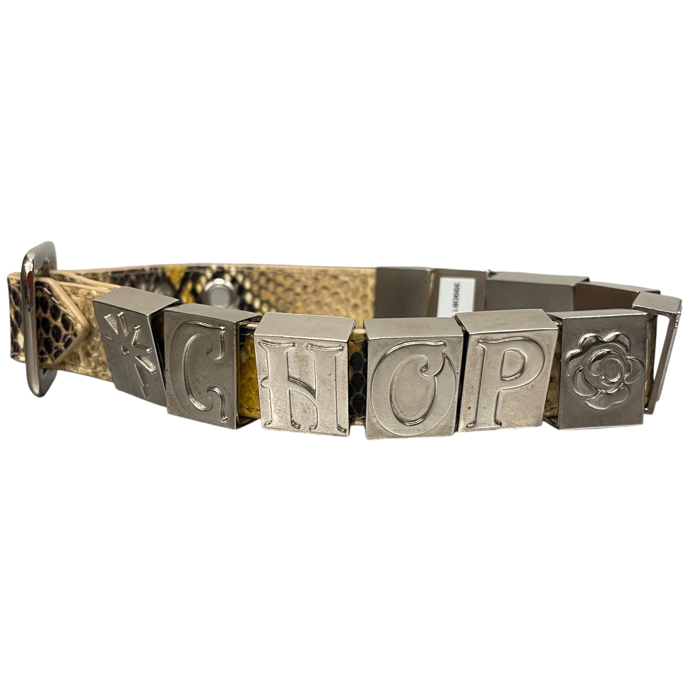 CHOPOVA LOWENA/Leather/BEG/L's/PYTHON BUCKLED CHOKER view 1