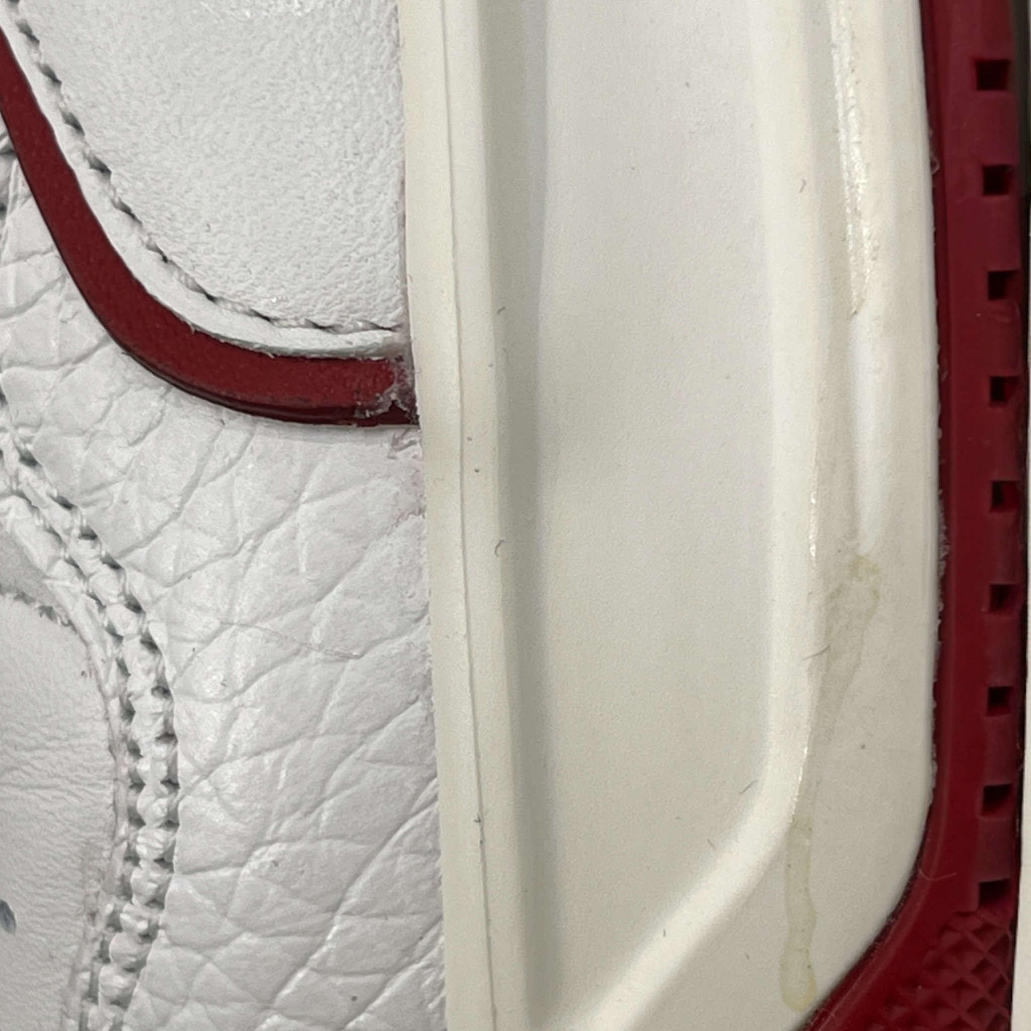 VALENTINO GARAVANI/Low-Sneakers/EU 37.5/Border/Leather/WHT/RED BORDER W/SOLE SNEAK view 4