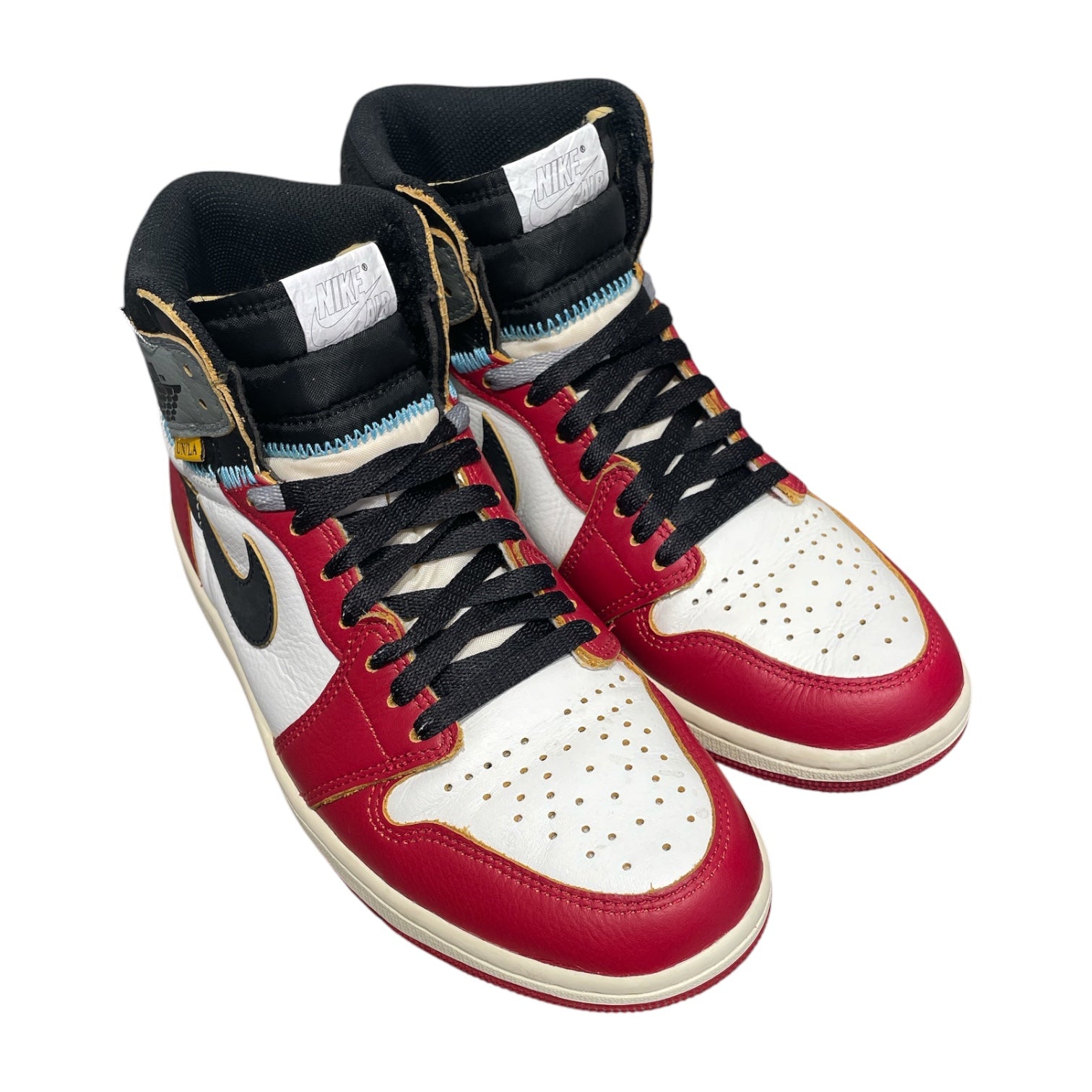 NIKE/X UNION LA JORDAN 1 HIGH OG SP/Hi-Sneakers/US 8/Leather/RED/HV8563-600 view 1