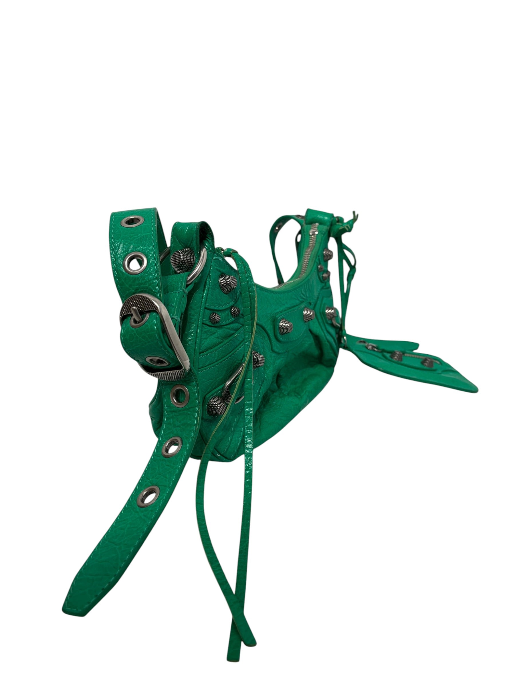 BALENCIAGA/Bag/Leather/GRN/GREEN CAGOLE BAG view 7