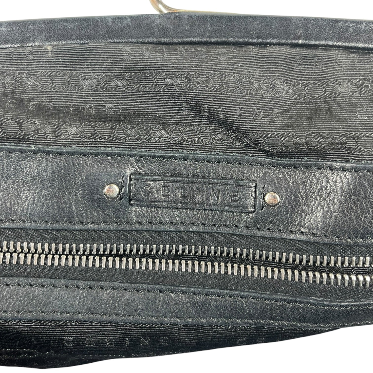 CELINE/Hand Bag/Leather/BLK/Kili kisslock hand bag view 3
