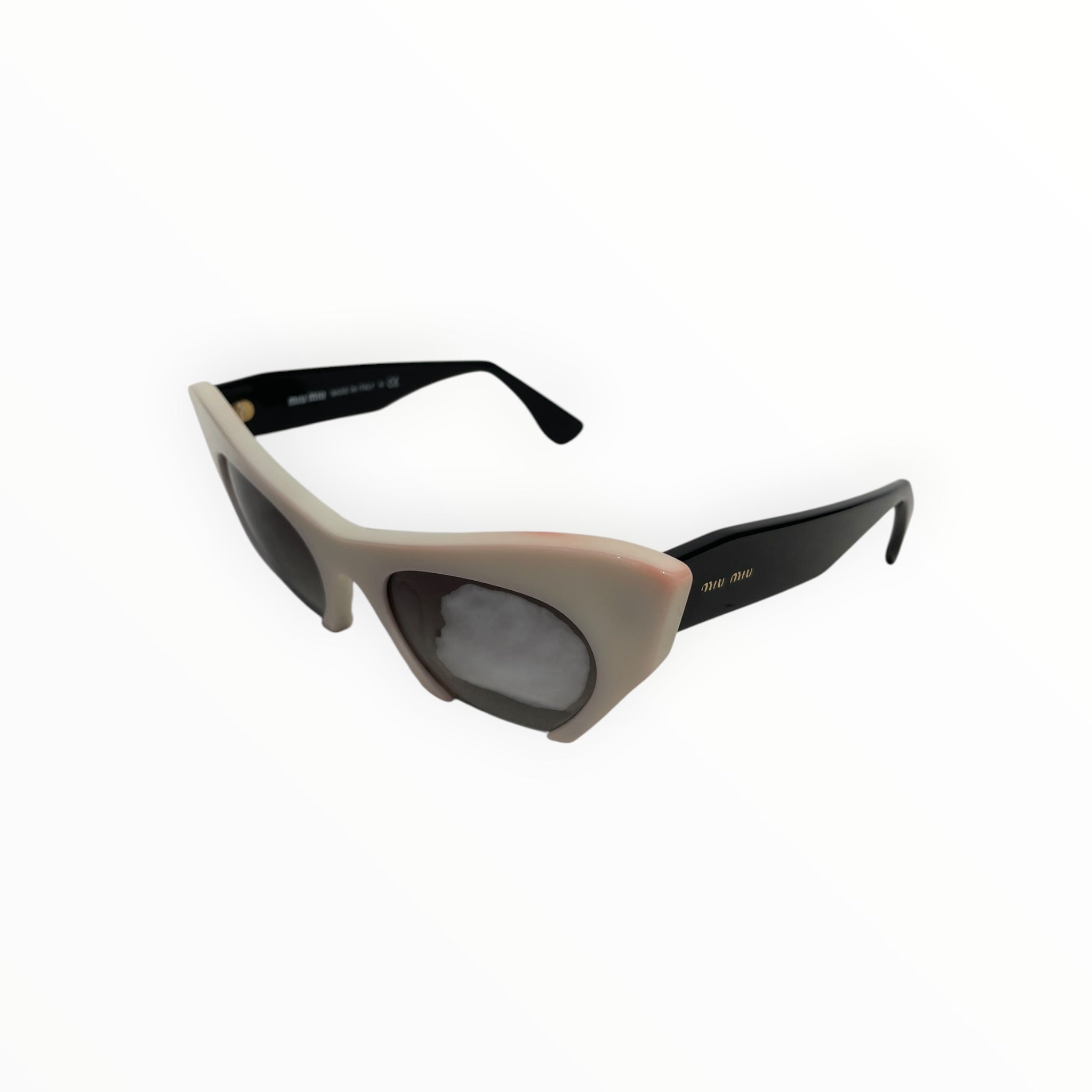 MIU MIU/Sunglasses/Plastic/WHT/Rimless/smu 10os view 1
