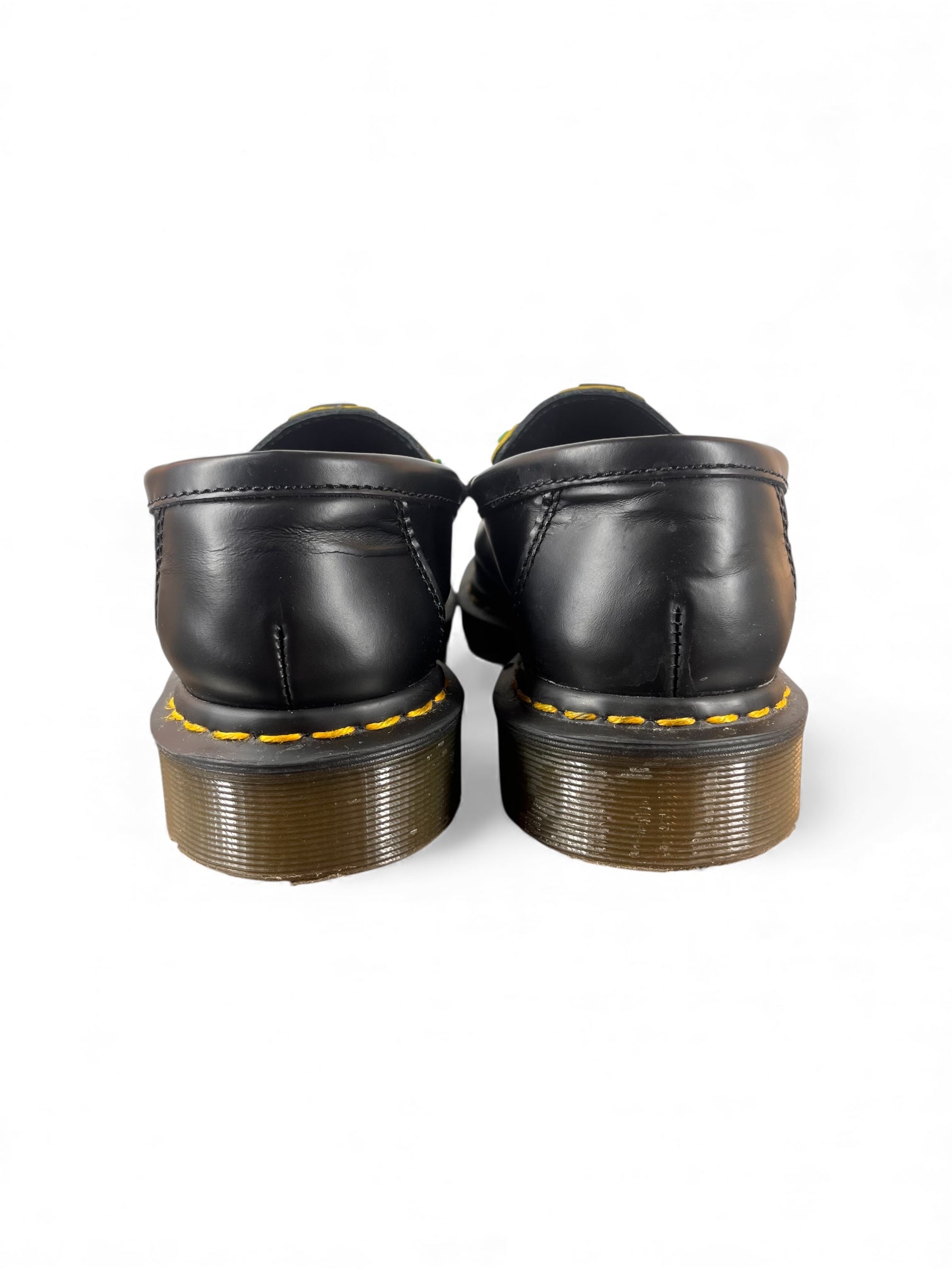 Dr.Martens/DENIM TEARS/Loafers/US 7/Graphic/Leather/BLK/PENTON UNION LOAFERS view 3