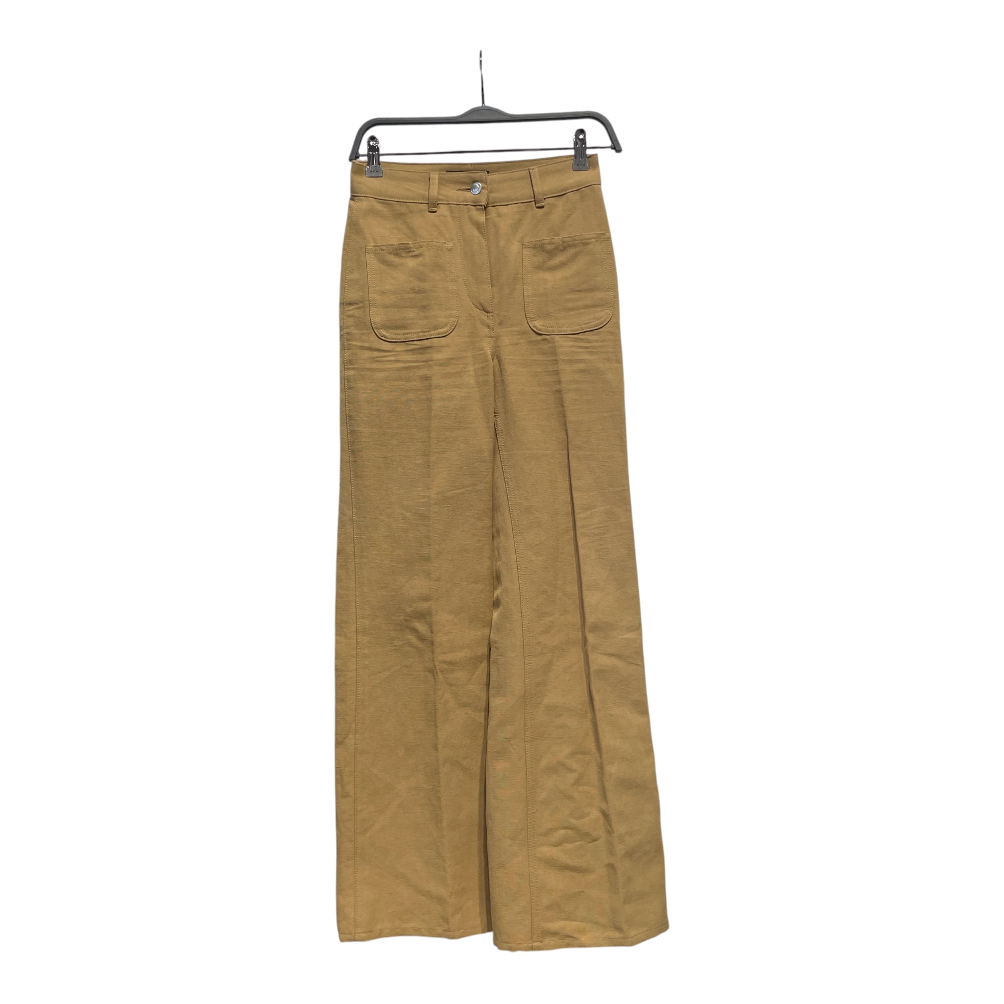 Loro Piana/Bootcut Pants/38/Cotton/BEG/FLARED PLEATED "SAILOR" PANT view 1