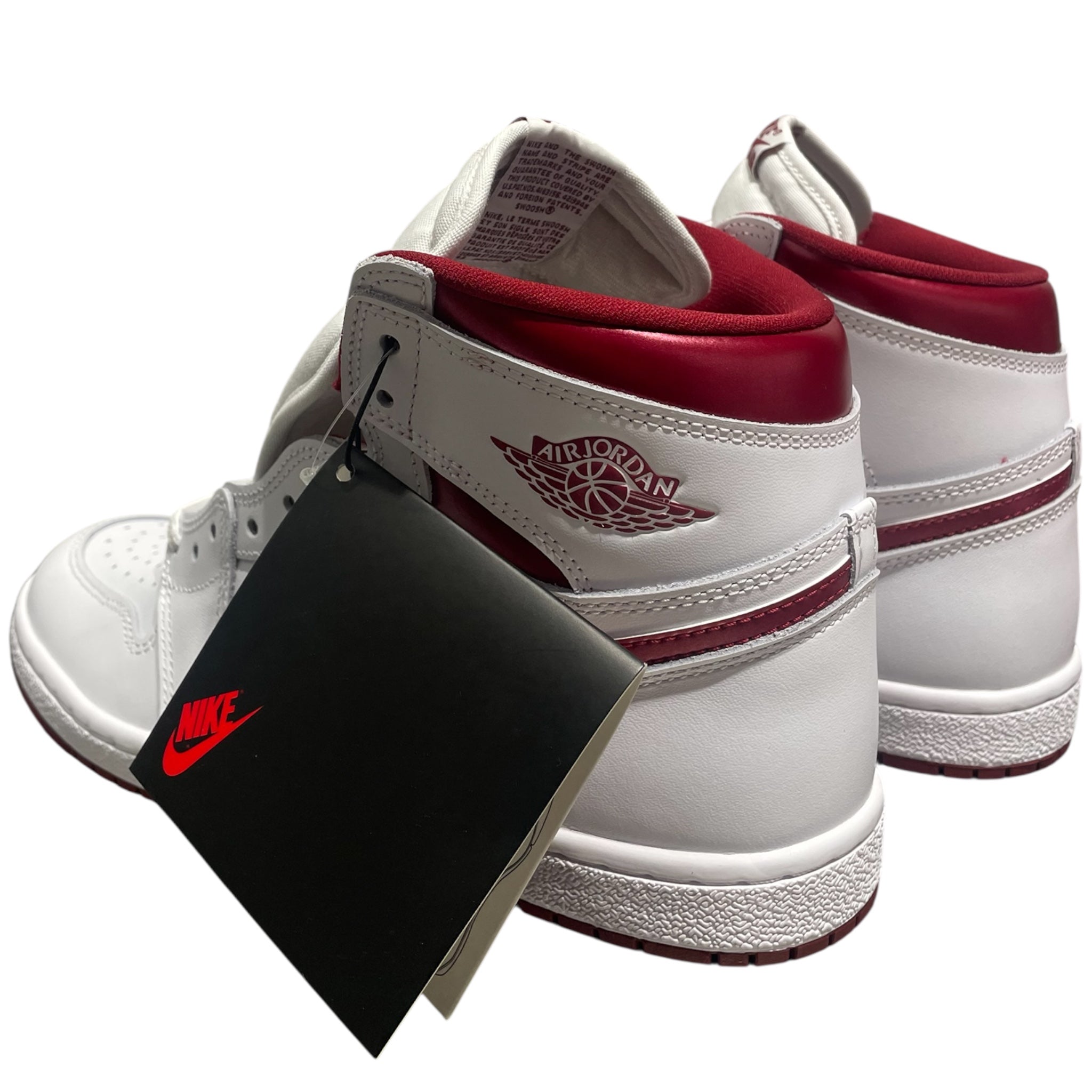 NIKE/Hi-Sneakers/US 10/WHT/jordan 1 metallic burgundy view 2