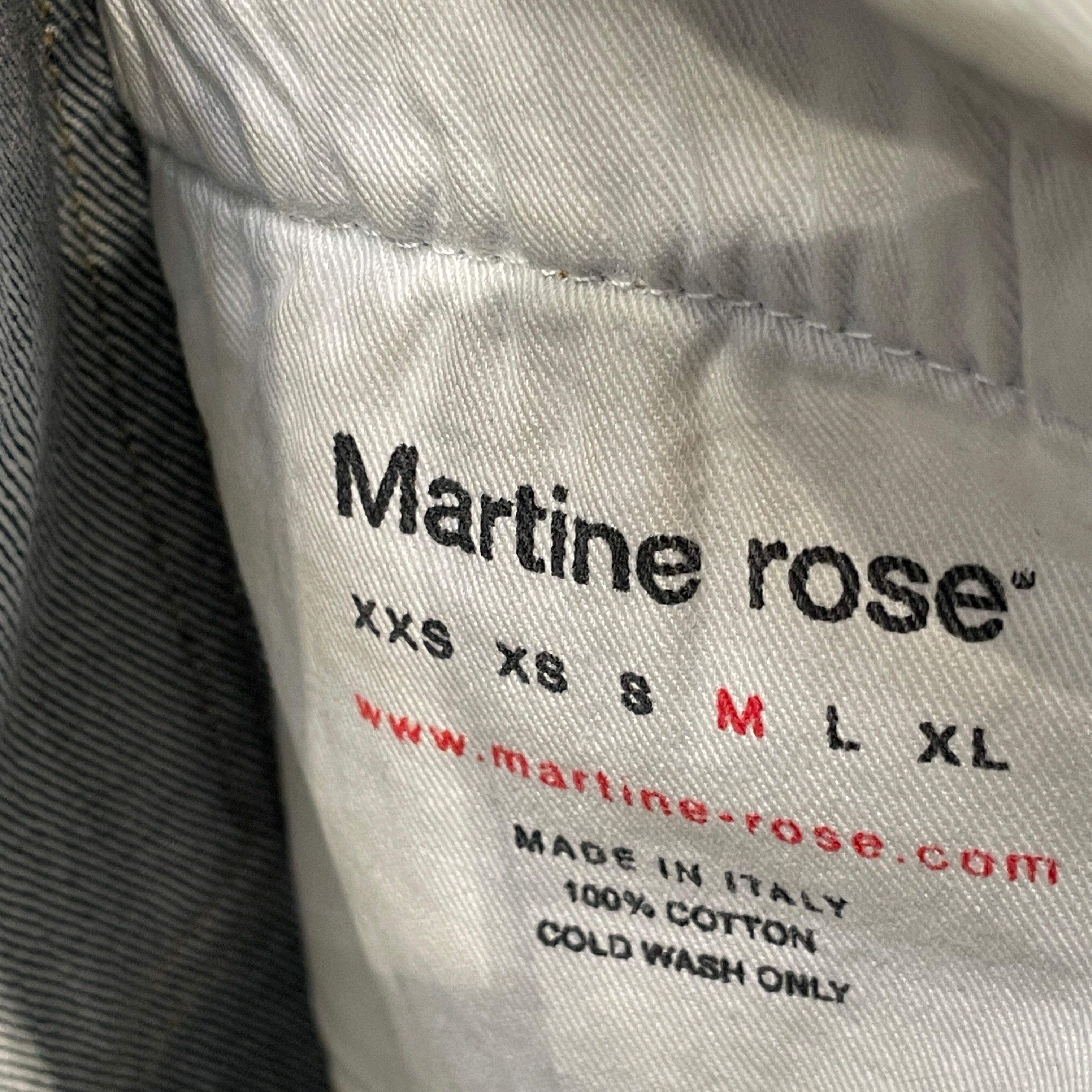 MARTINE ROSE/Bottoms/M/Denim/BLU/CIRCLE PULLTAB view 3