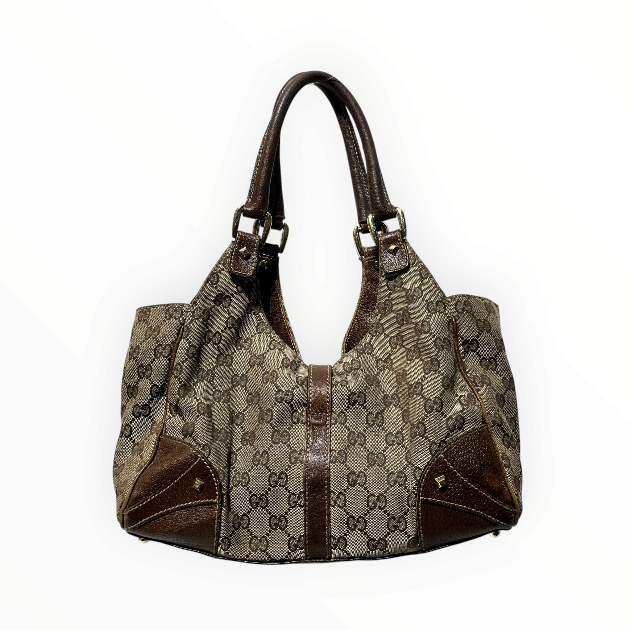 GUCCI/Hand Bag/Cotton/CML/jackie canvas view 2