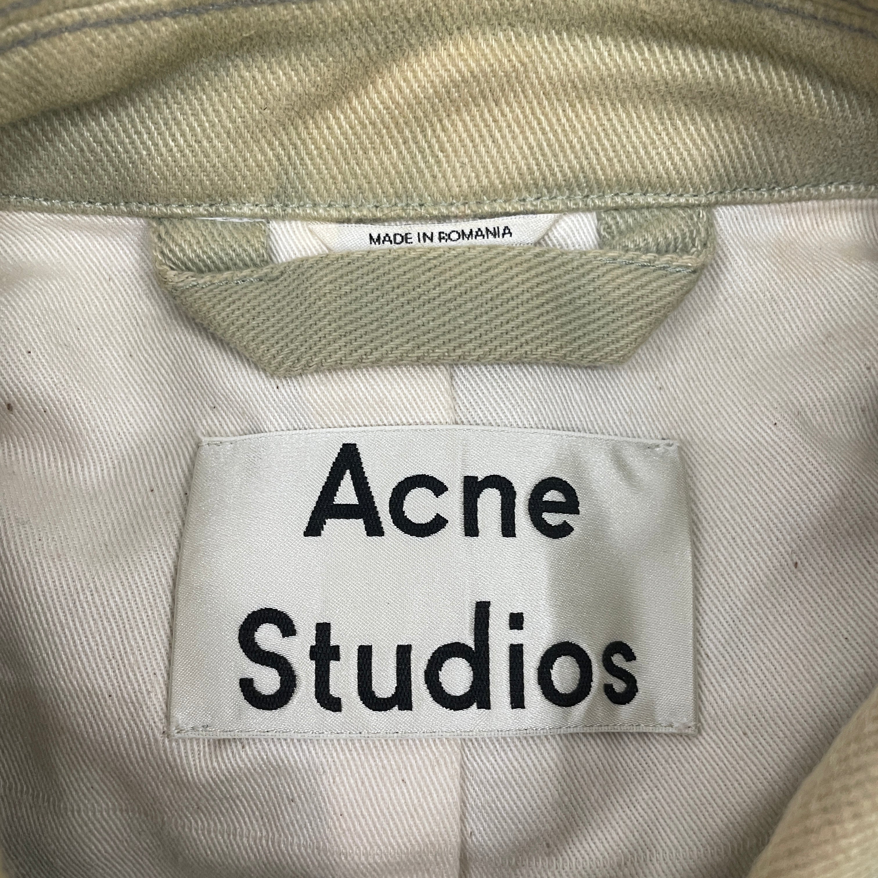 Acne Studios/Coat/Cotton/GRN/MADE IN ROMANIA view 3