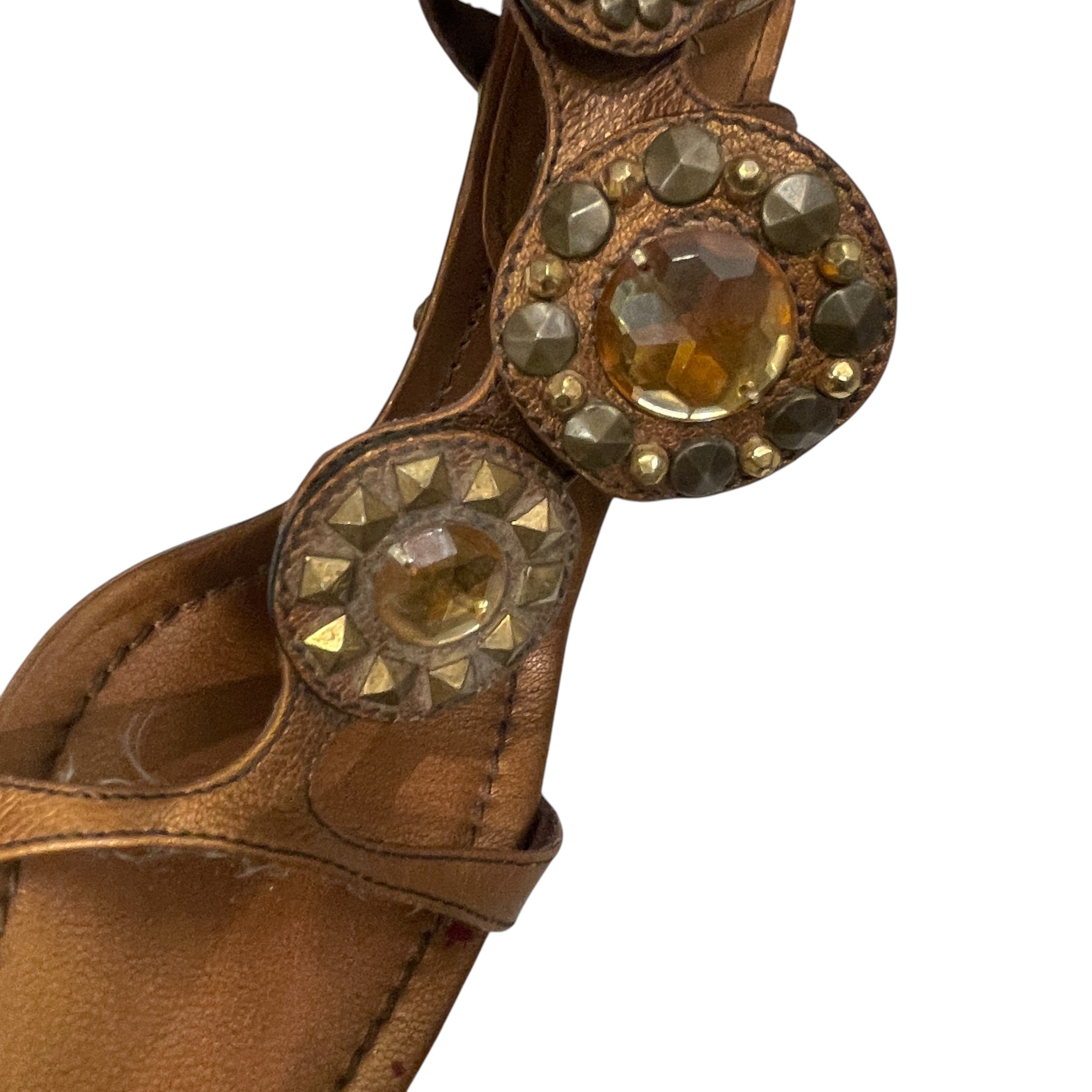 MIU MIU/Heels/US 7.5/Leather/CML/GEMS view 4