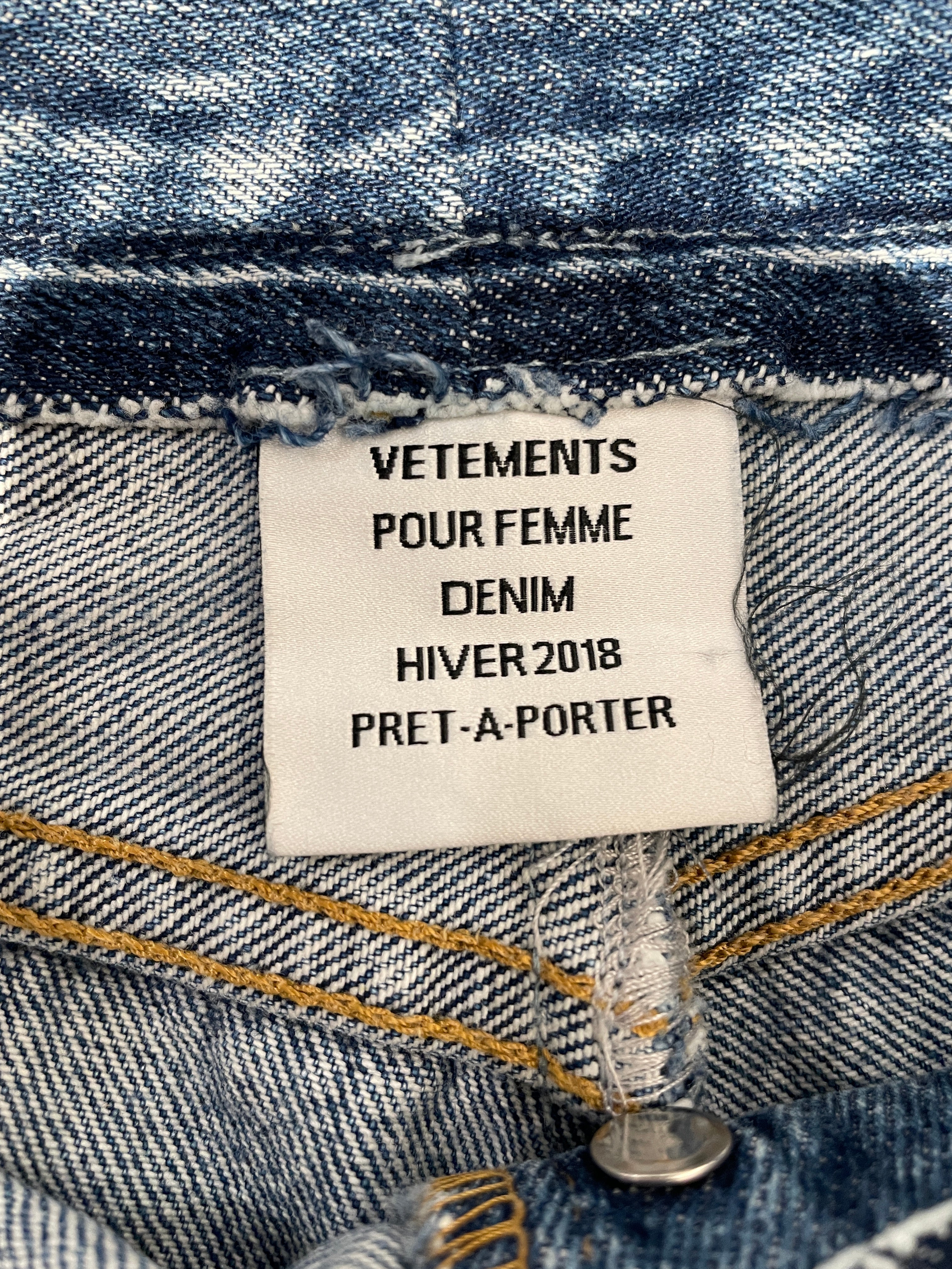 VETEMENTS/Skirt/S/Denim/IDG/ view 3