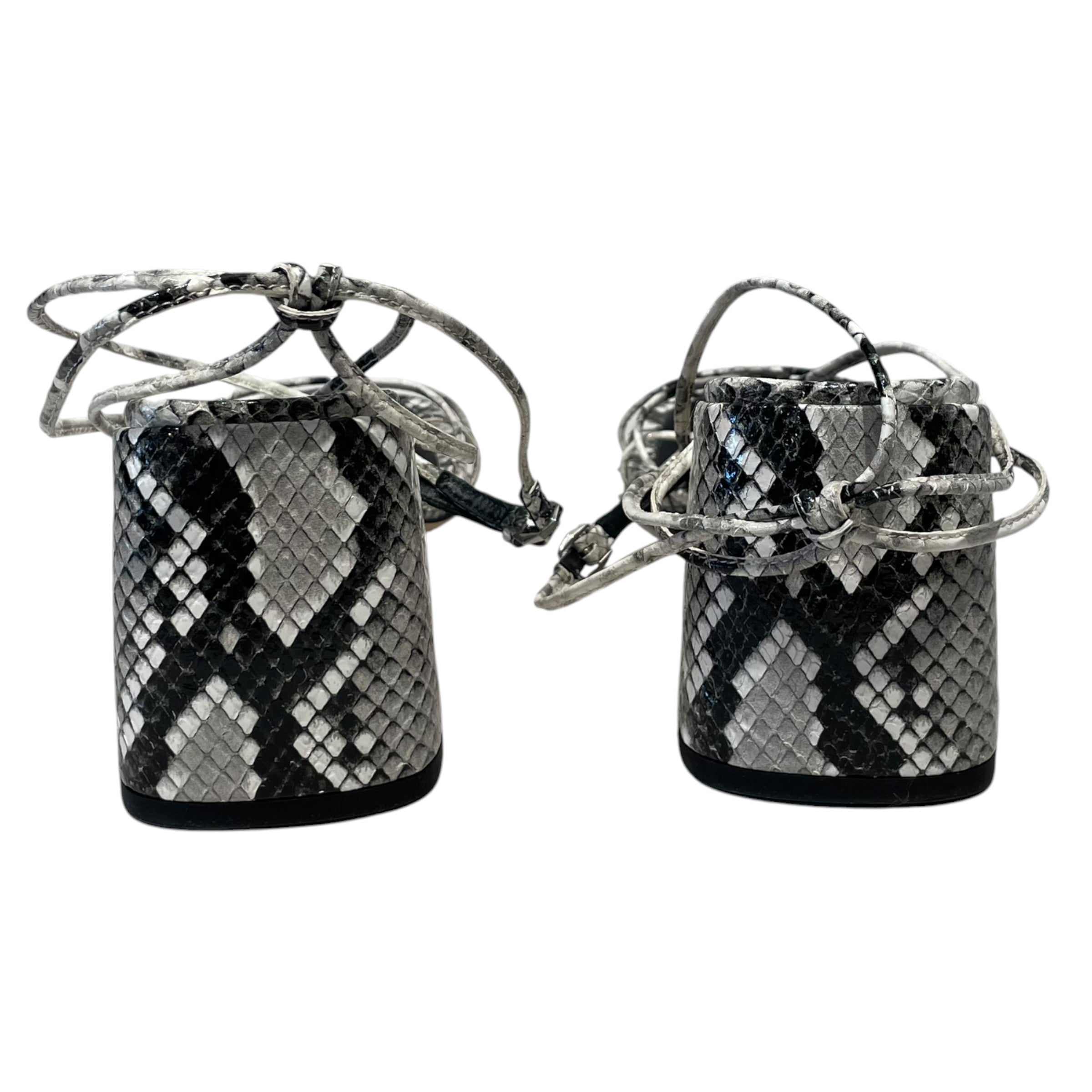 JIMMY CHOO/Heels/EU 37/Animal Pattern/Leather/MLT/onyxia 70 snakeskun view 3