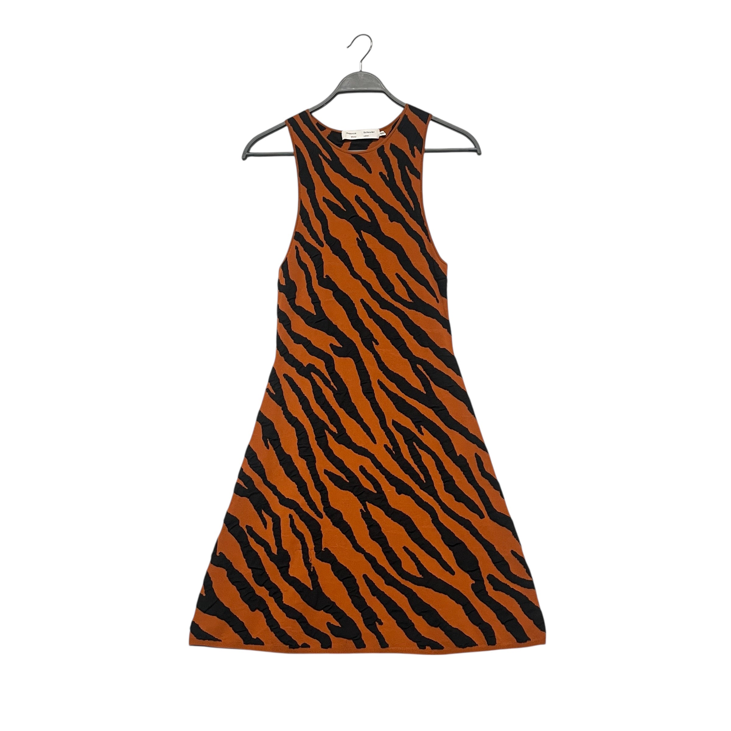 PROENZA SCHOULER/Camisole Dress/M/Animal Pattern/ORN/TIGER STRIPE SHORT DRESS view 1