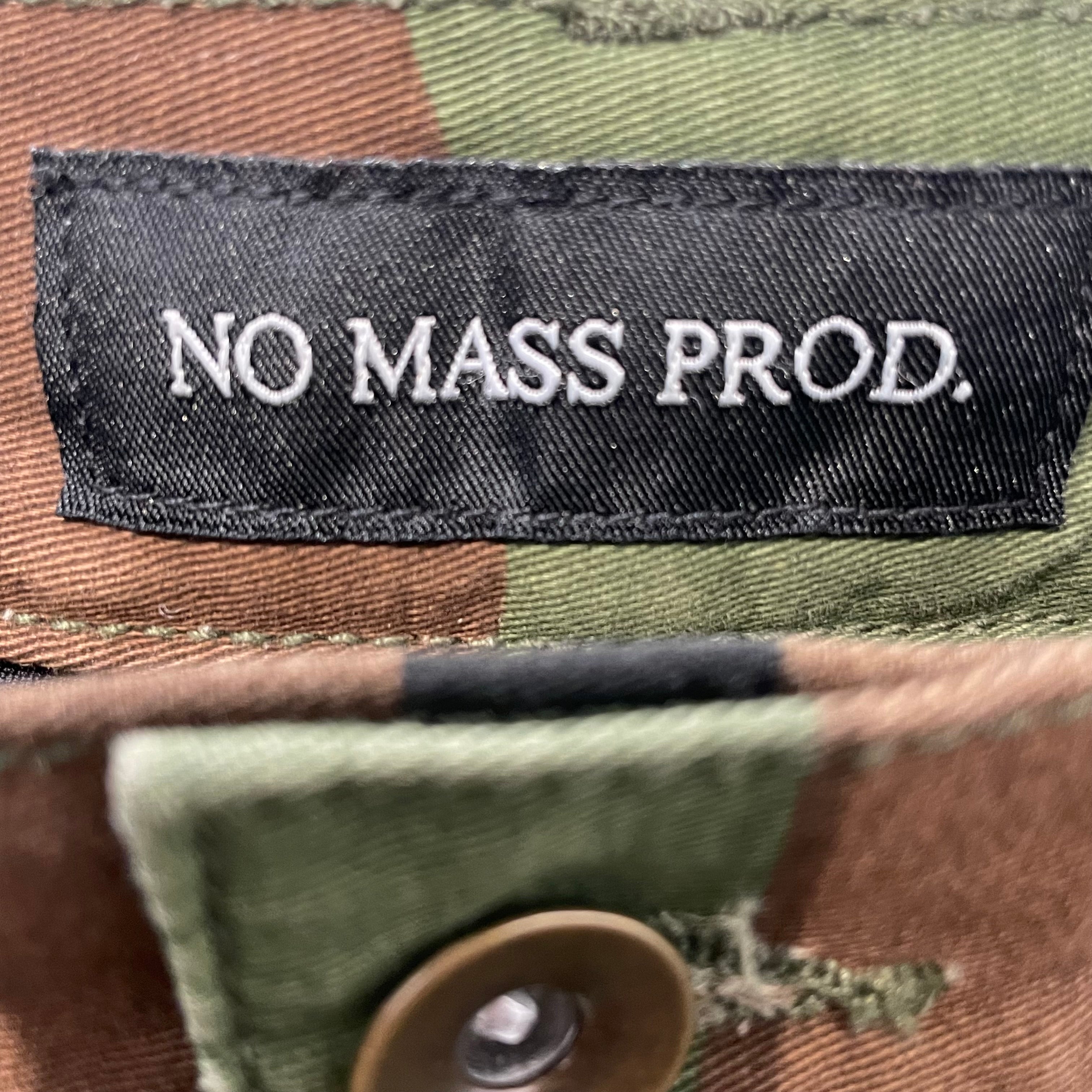 NO MASS PROD. /Straight Pants/M/Cotton/GRN/Camouflage/BLACK PANELLED BIKER view 3