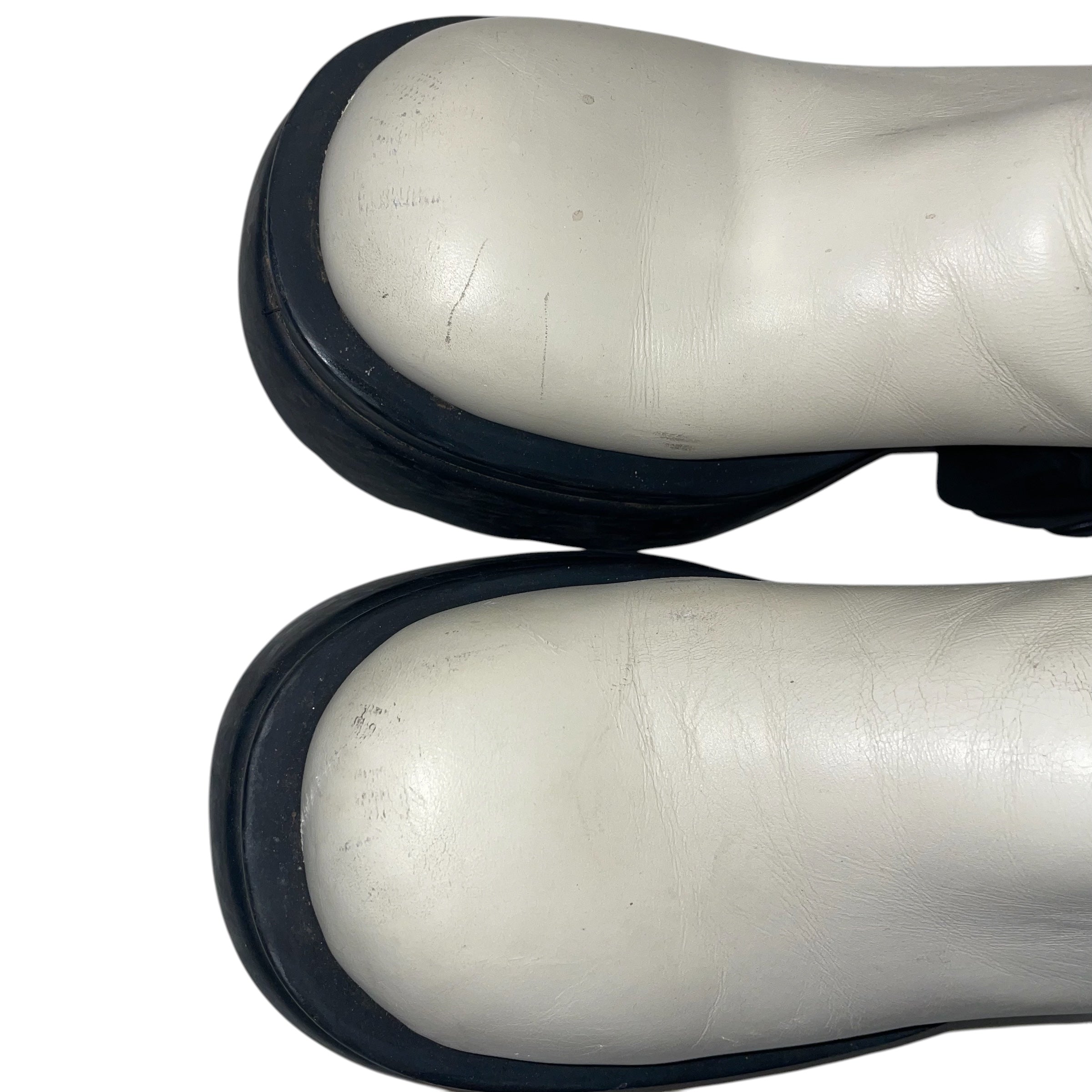 BOTTEGA VENETA/Chelsea Boots/Leather/WHT/B&W view 4
