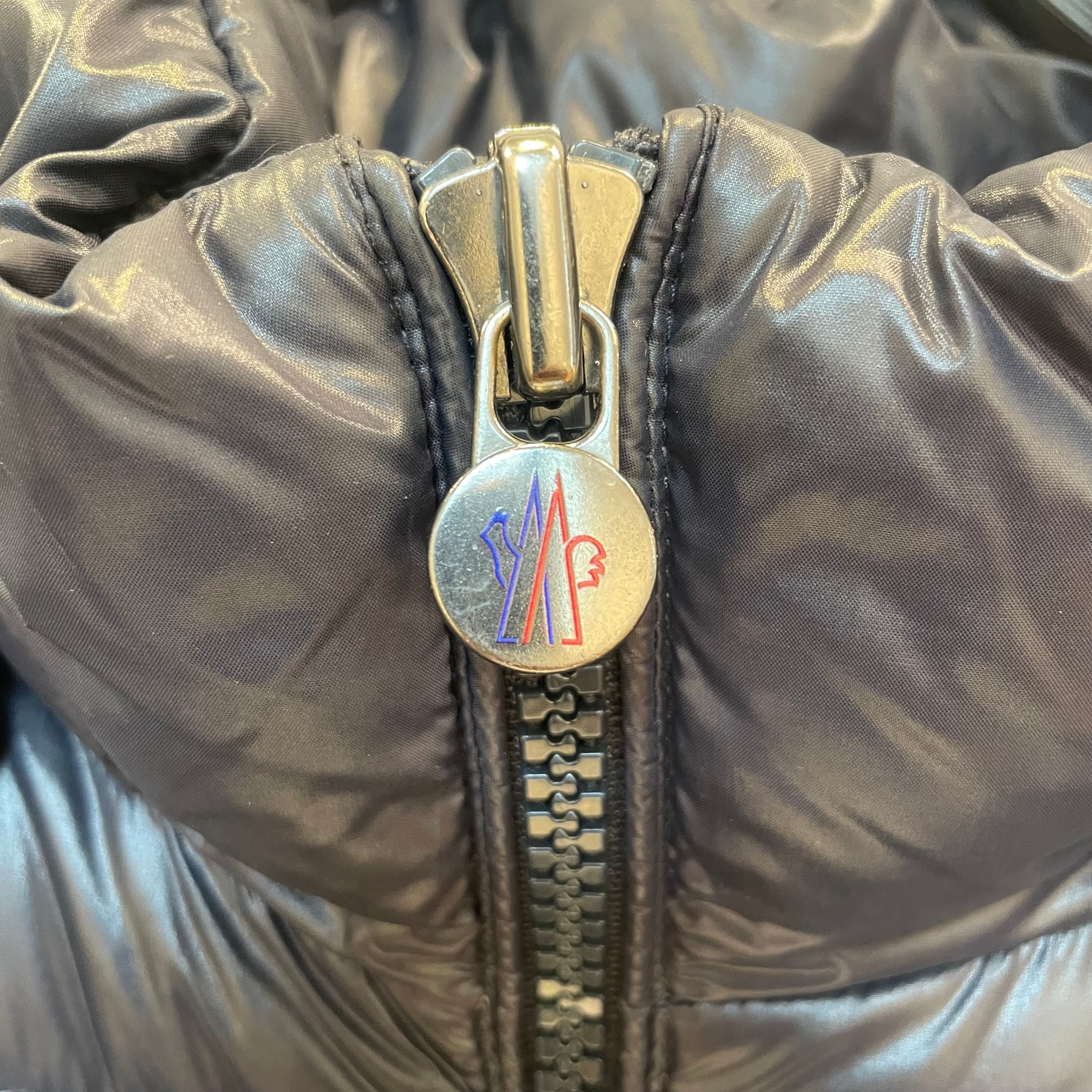 MONCLER/Zip Up Hoodie/6/NVY/easy to wash/gunmetal zipper/b view 4