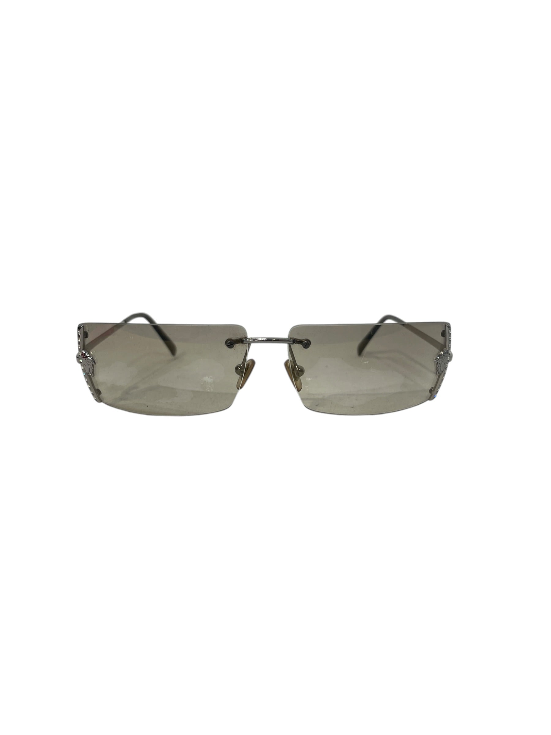 VERSACE/Sunglasses/Plastic/GLD/Rimless/L's/Vintage view 1