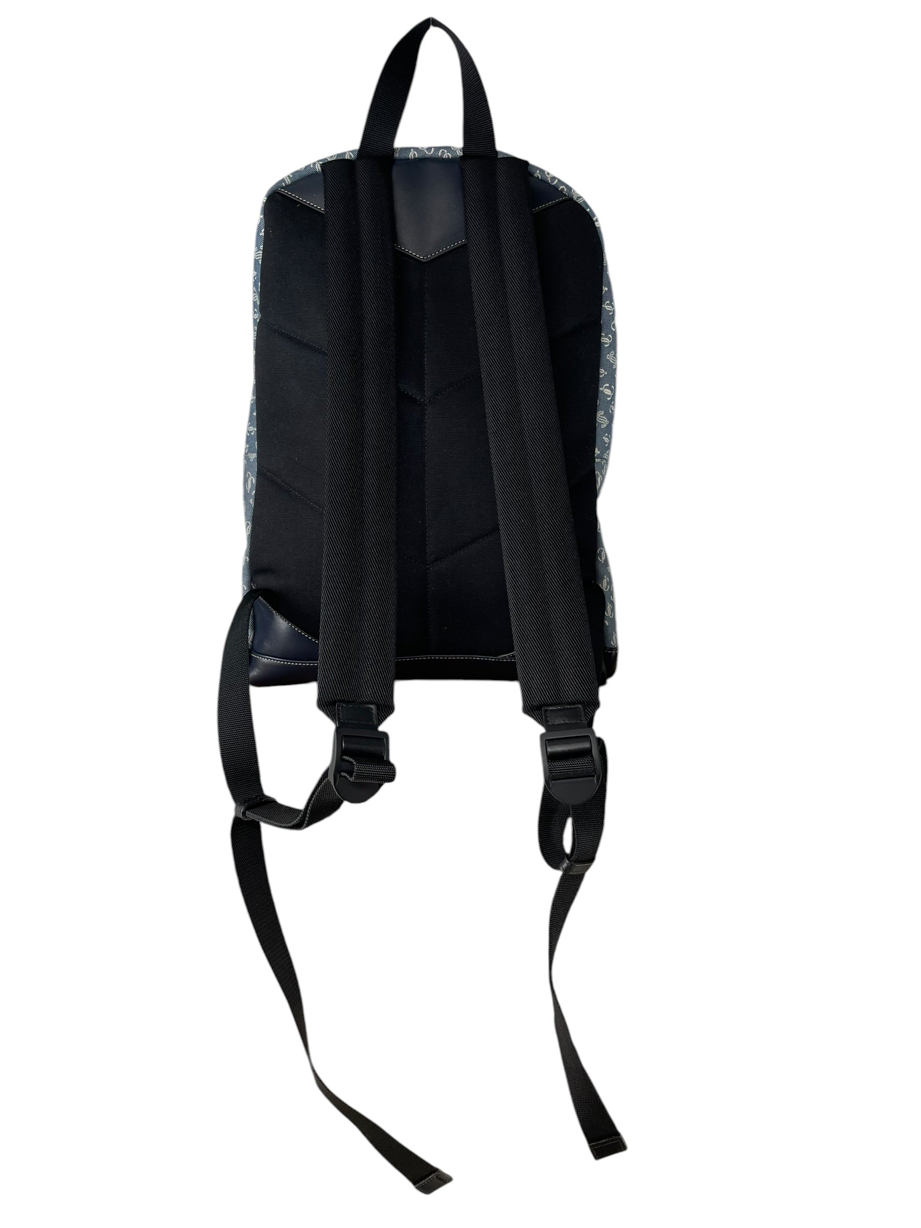 JIMMY CHOO/Backpack/Monogram/IDG/DENIM MONOGRAM BACKPACK view 3