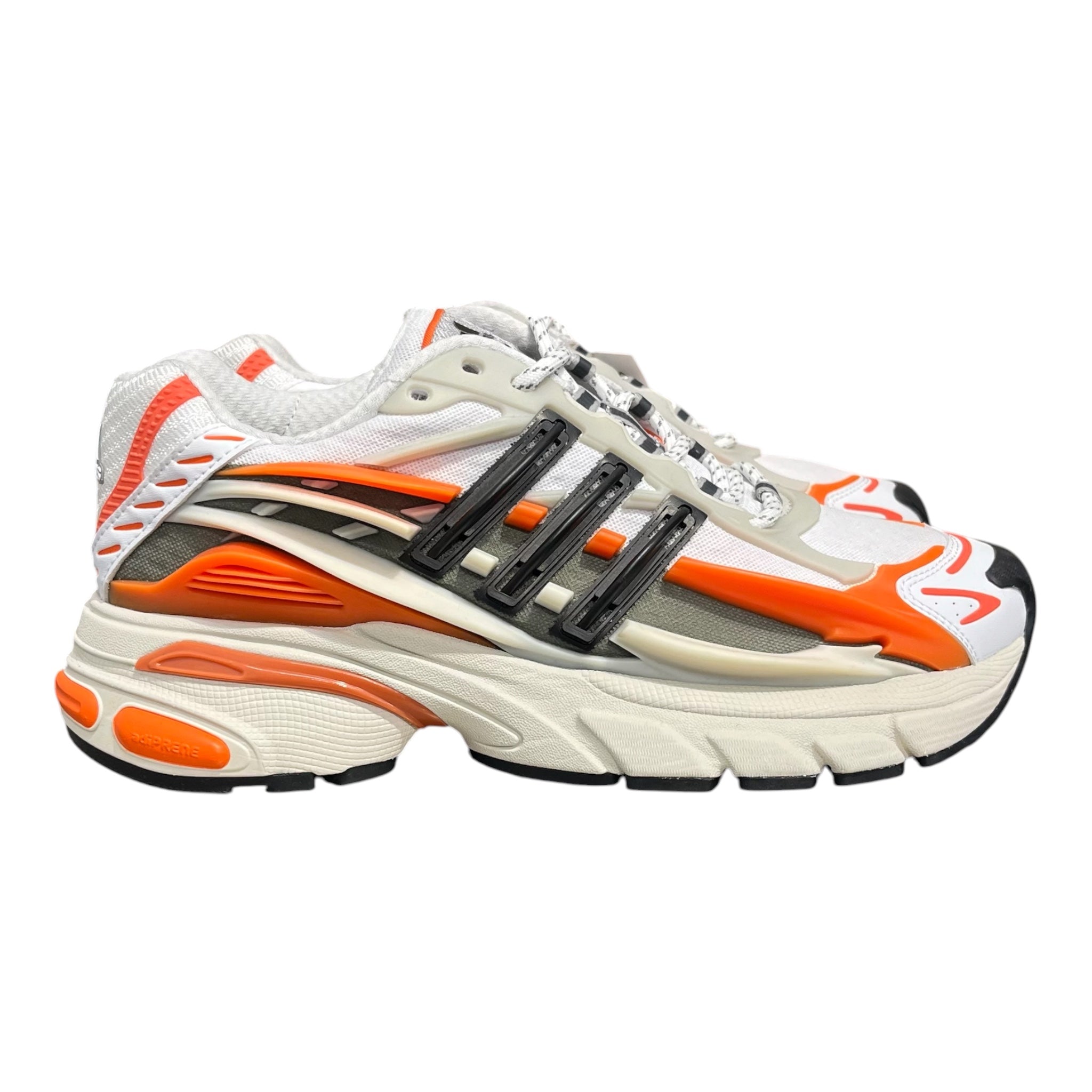 adidas/Low-Sneakers/US 9/WHT/JELLYFISH ORANGE ACC view 2