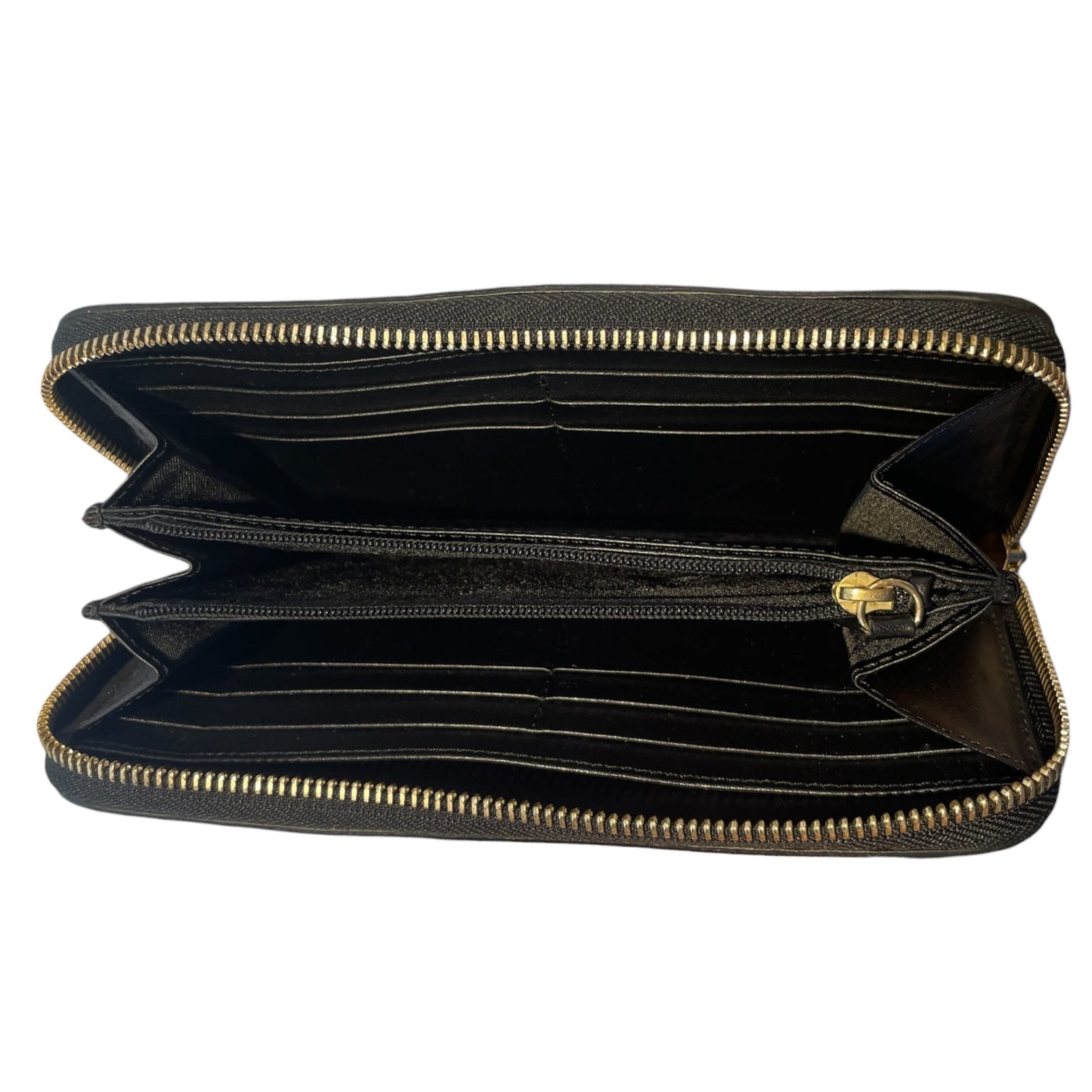BURBERRY/Wallet/Leather/BLK/L's/GLD STUDS ALL OVER, ZIPPER view 5