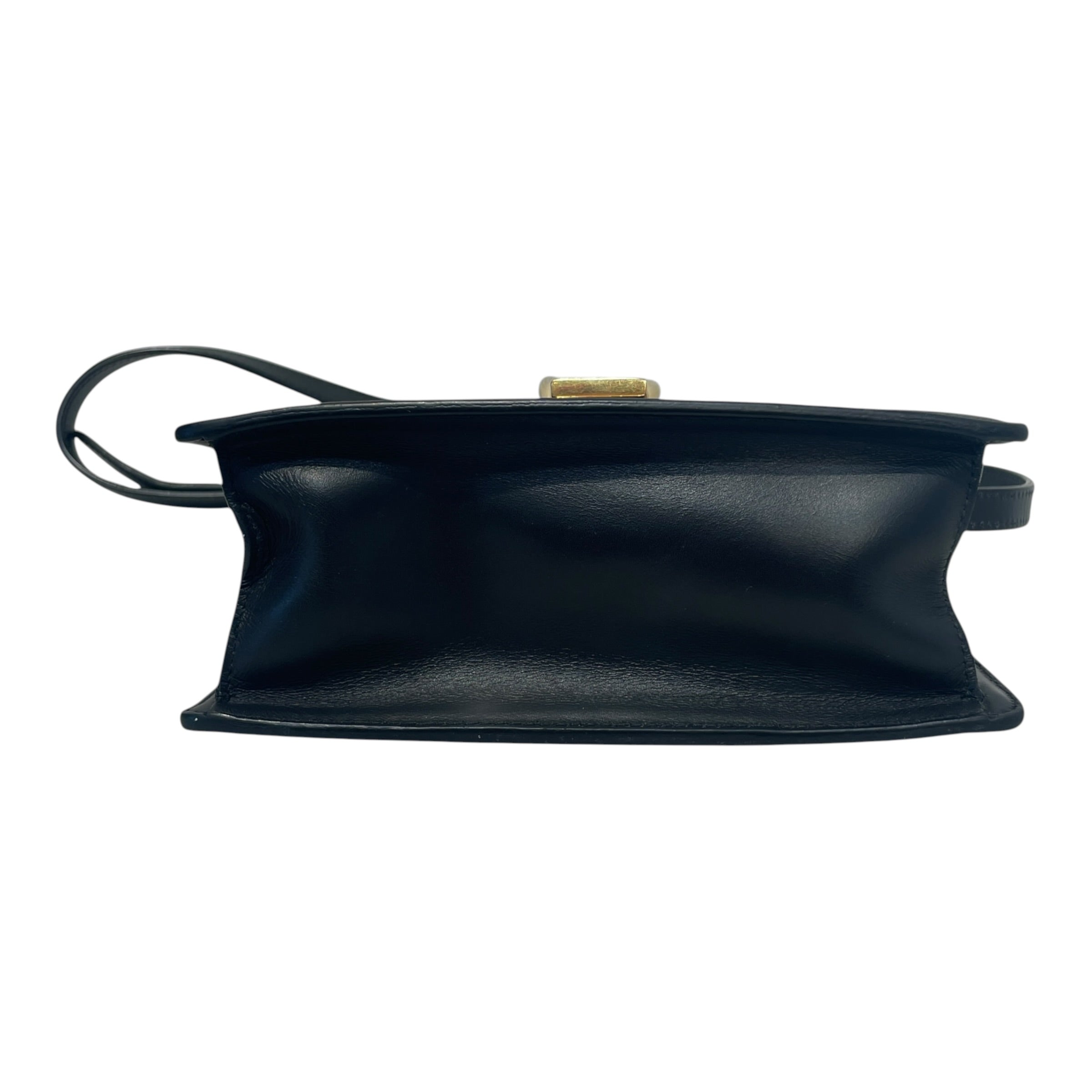GUCCI/Cross Body Bag/Leather/BLK/Mini Sylvie Top Handle Bag view 5