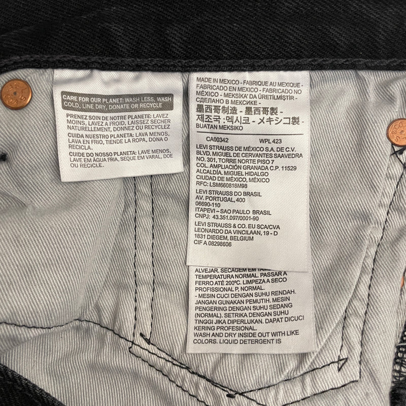 DENIM TEARS/STUSSY/OUR LEGACY/Straight Pants/36/Denim/BLK/Graphic/TTL 501