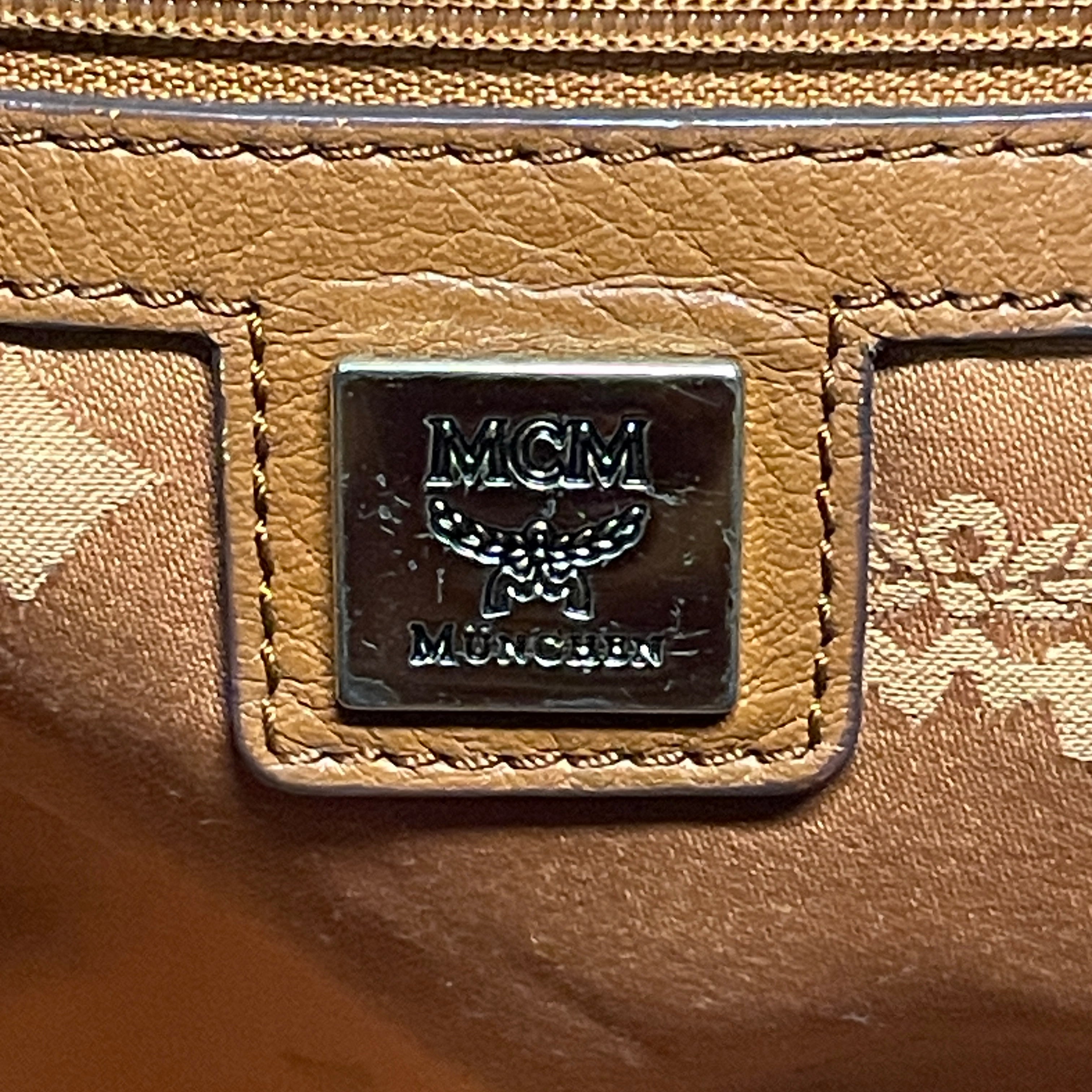MCM/Hand Bag/OS/Monogram/Leather/CML/BLACK MONOGRAM/PURSE/TAN view 4