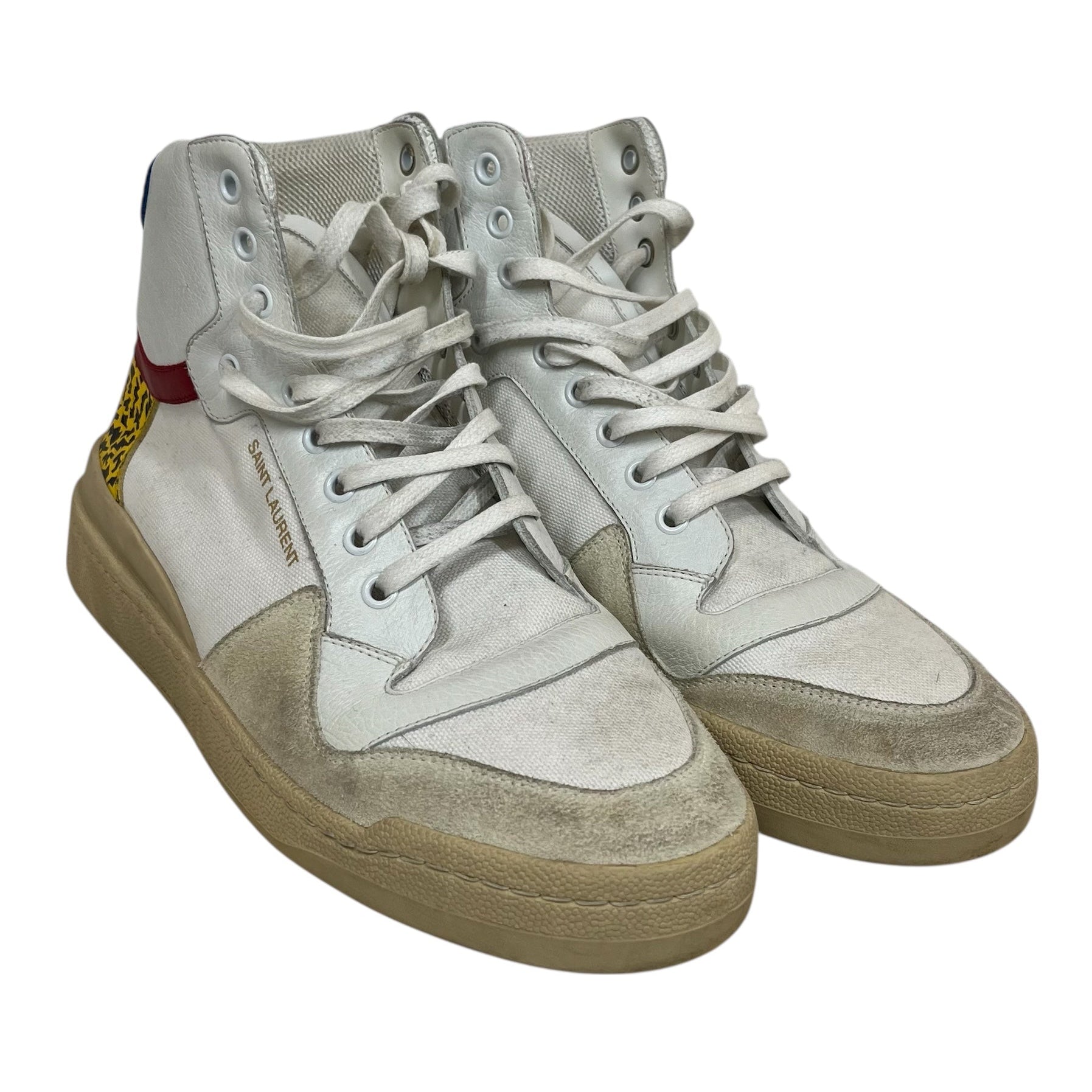 SAINT LAURENT/Hi-Sneakers/EU 42.5/WHT/Colorblock view 1