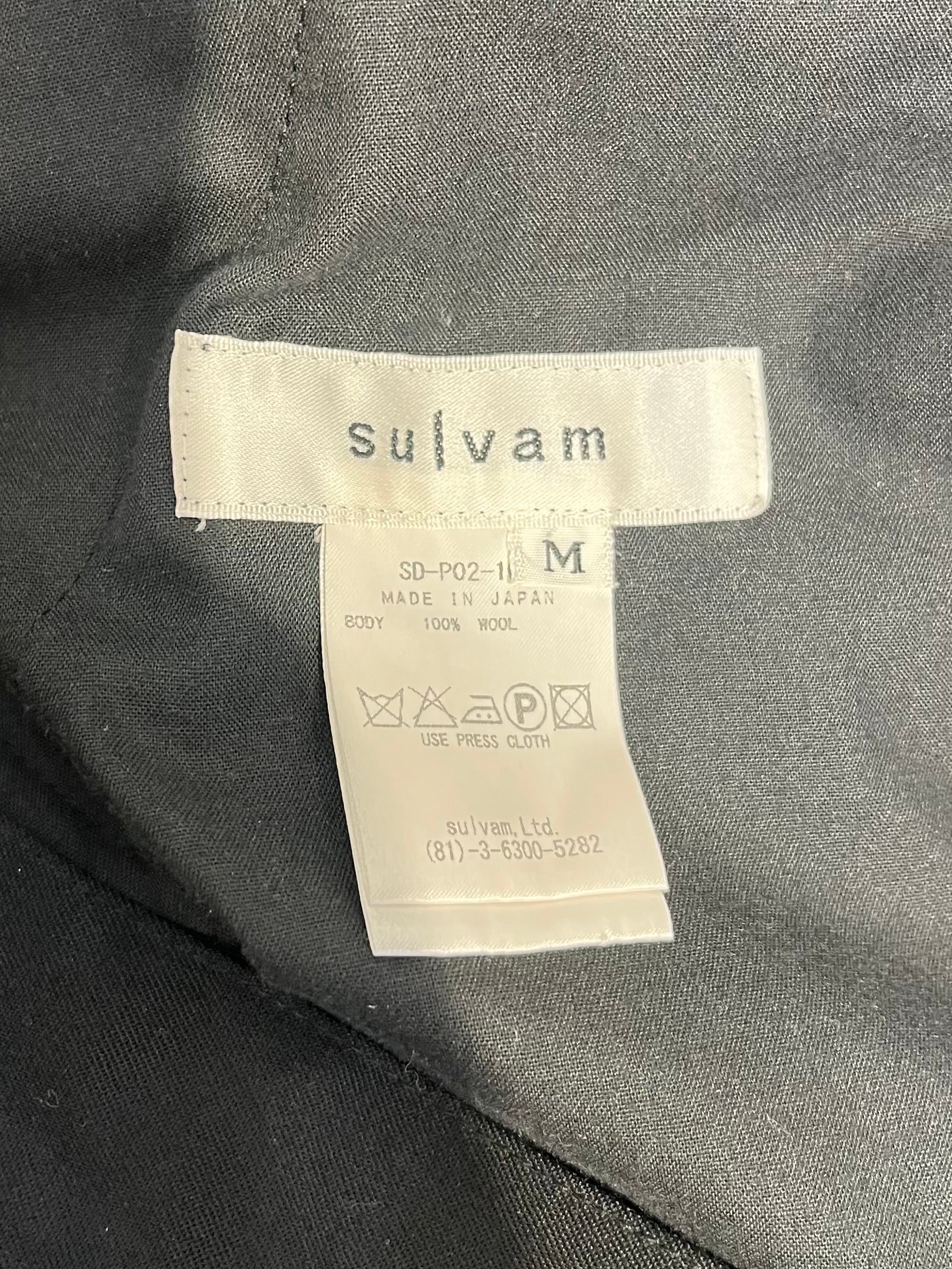 sulvam/Pants/M/Wool/BLK/BLACK BANDAGE SKORT view 3