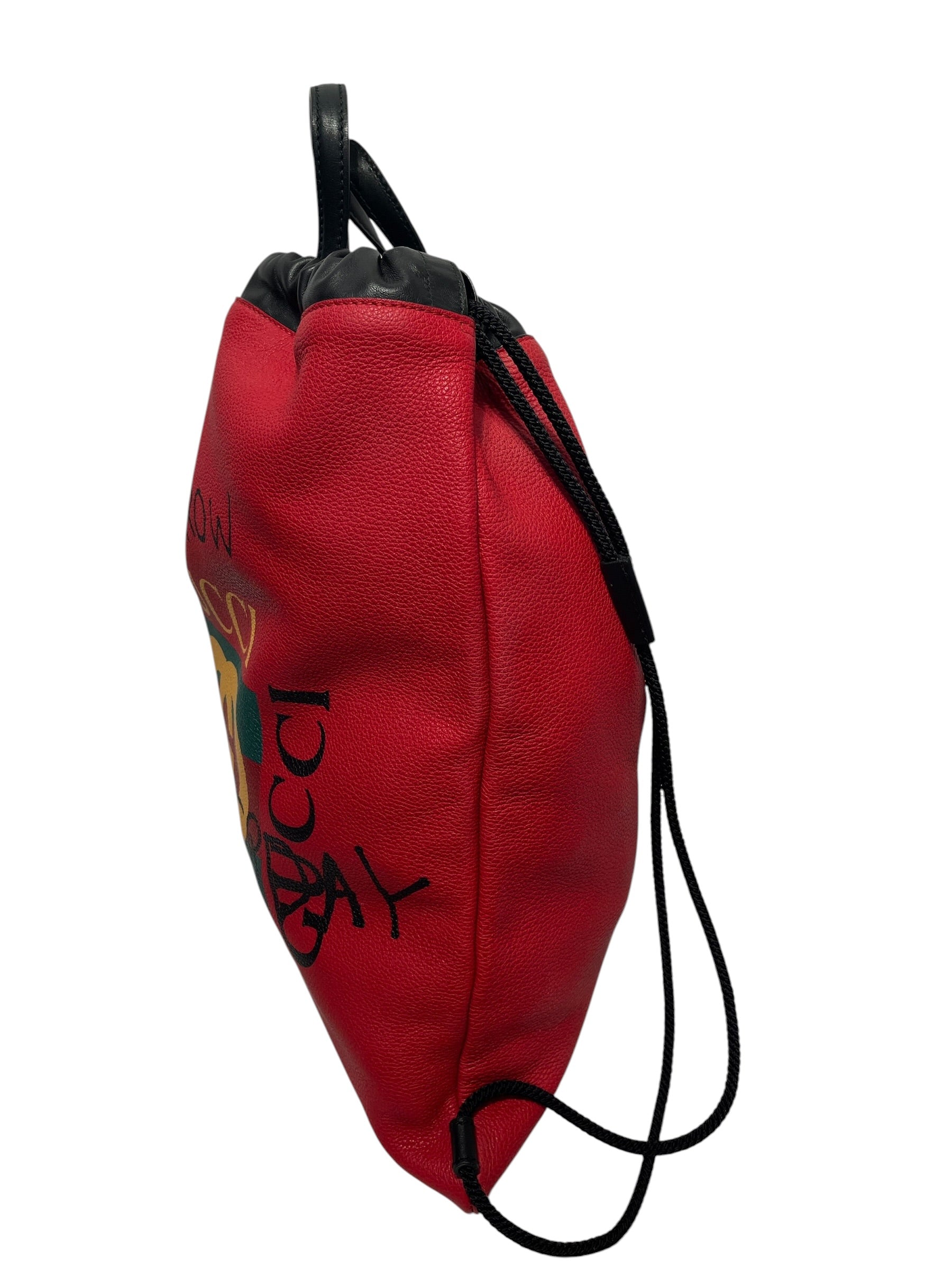 GUCCI/Backpack/Graphic/Leather/RED/tommorow is now yesterday view 2