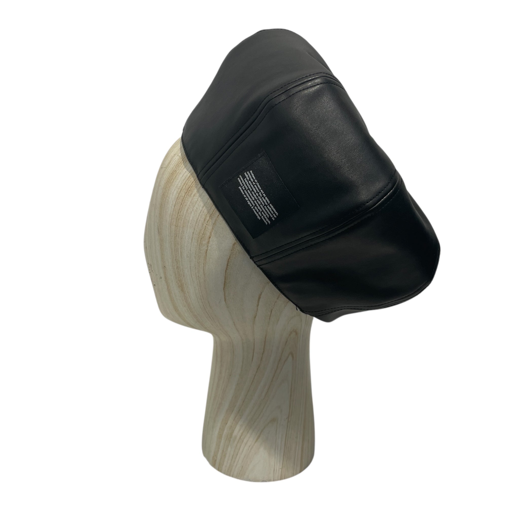 JULIUS/Headwear/Faux Leather/BLK/BERET CAP view 3