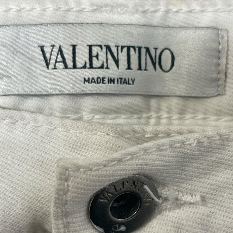 VALENTINO/Bottoms/29/Denim/WHT/STUD ON PATCH