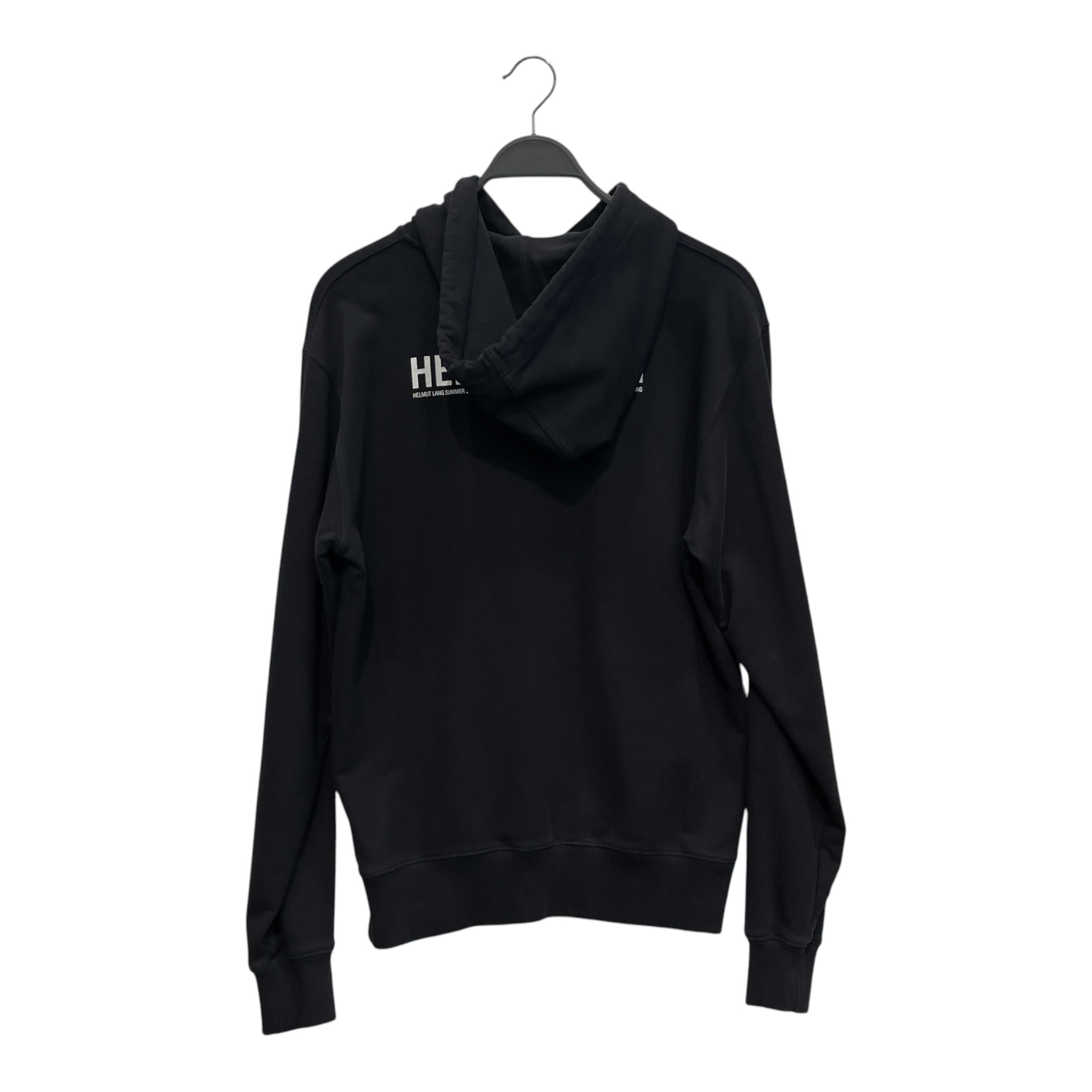 Helmut Lang/Hoodie/S/Graphic/Cotton/BLK/WAITER PHOTOGRAPH GRAPHIC view 2