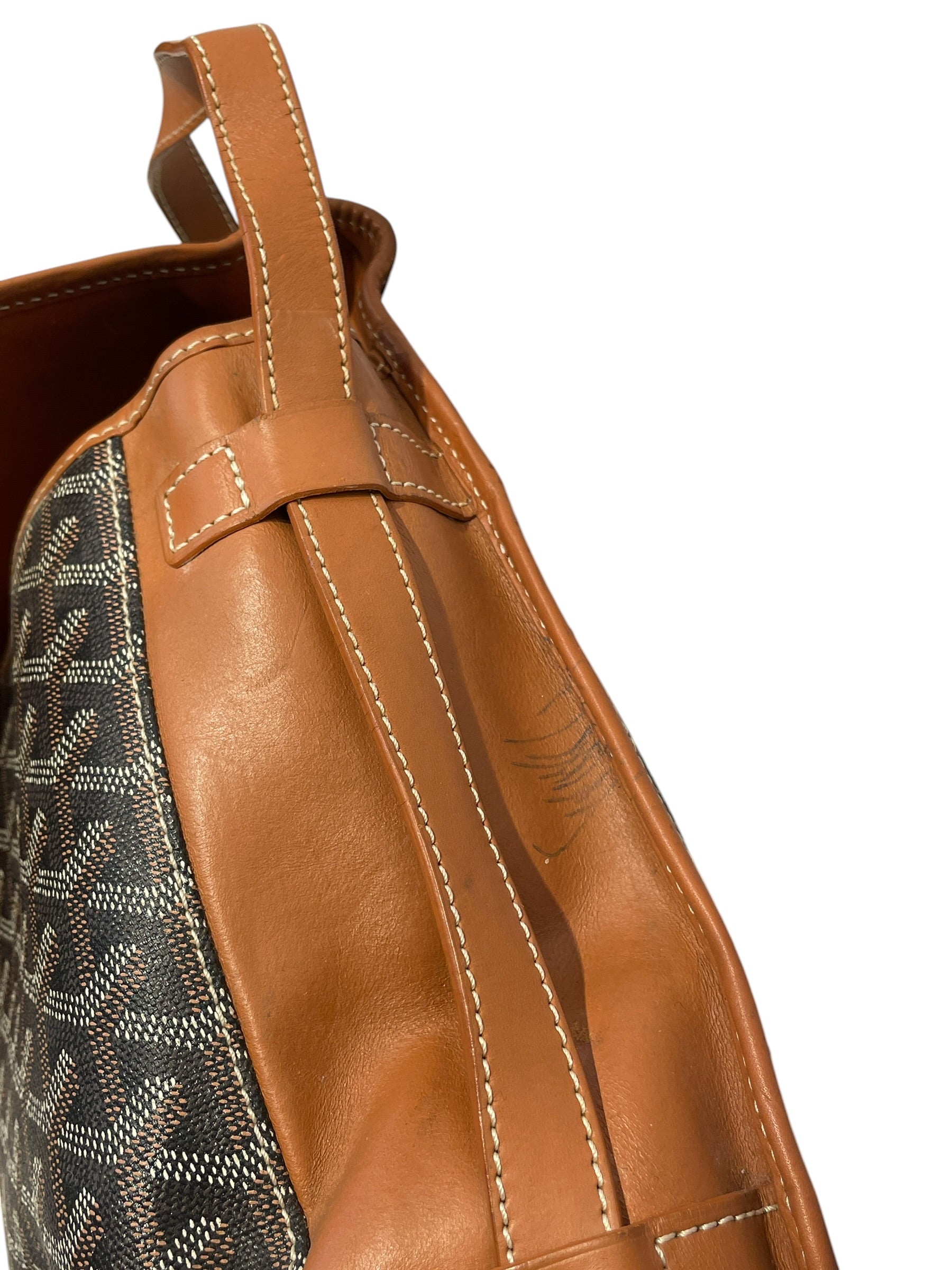 GOYARD/Cross Body Bag/All Over Print/Leather/BLK/belvedere pm messenger/brown view 10