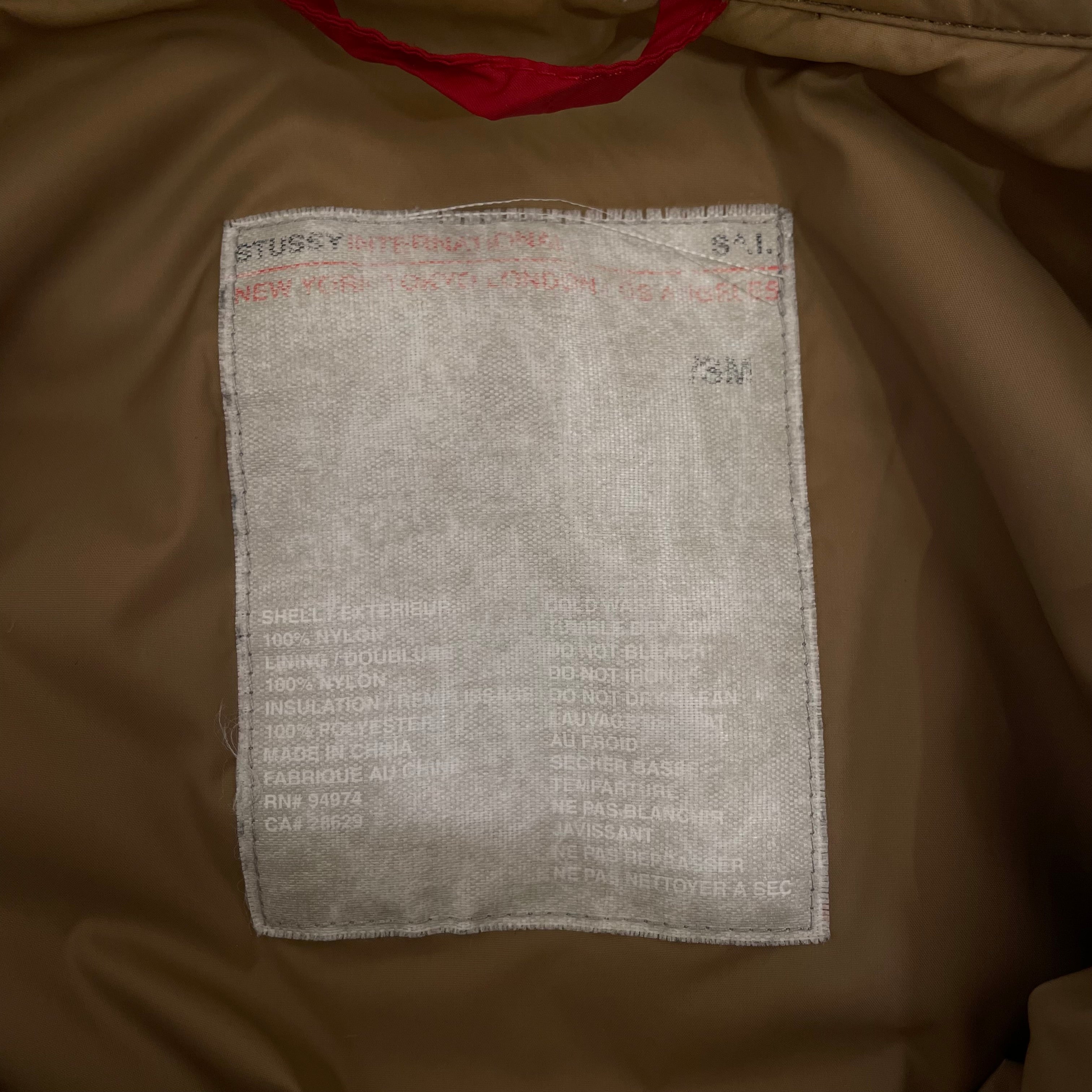 STUSSY/Jacket/Camel/Nylon/ view 3